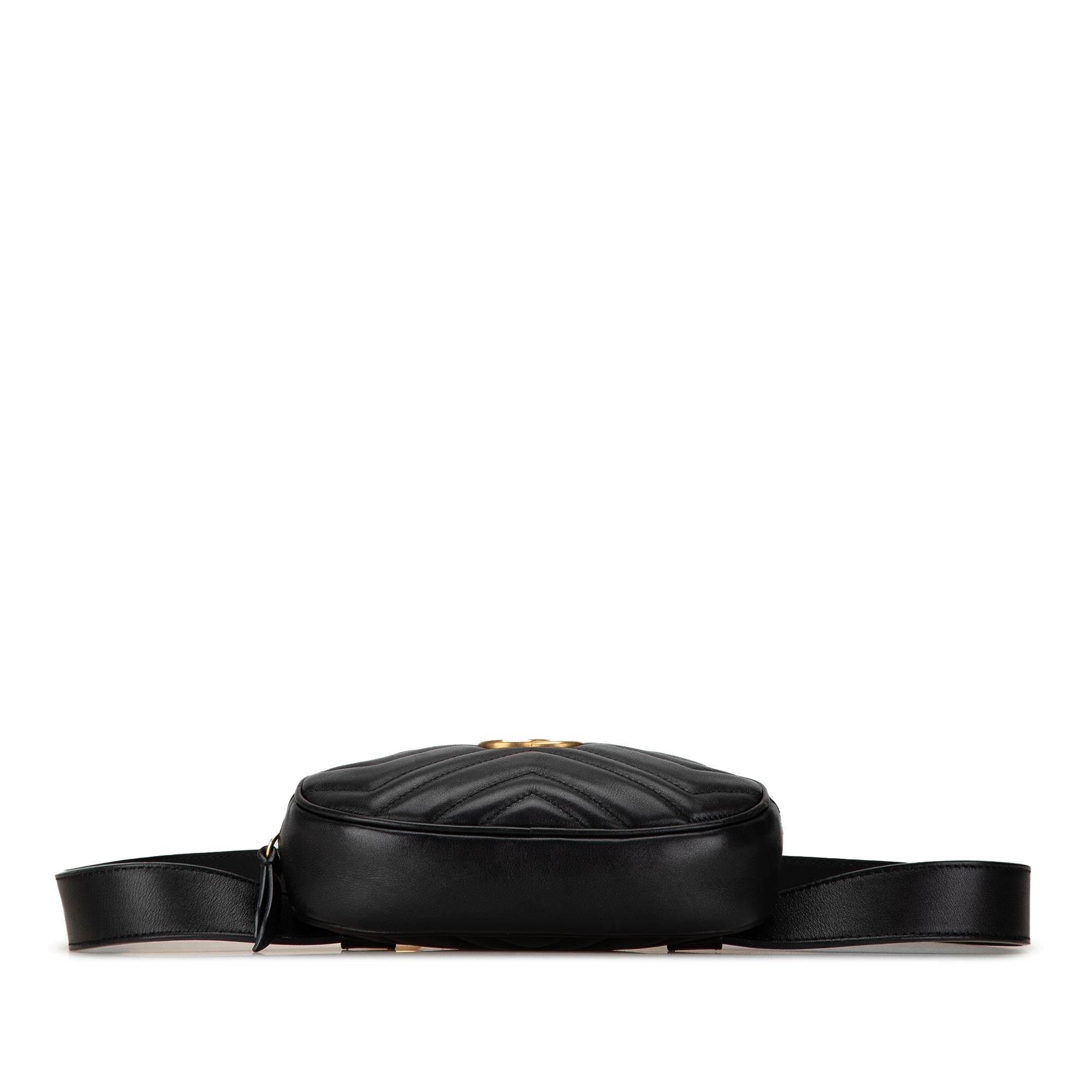 Gucci GG Marmont Matelasse Leather Belt Bag