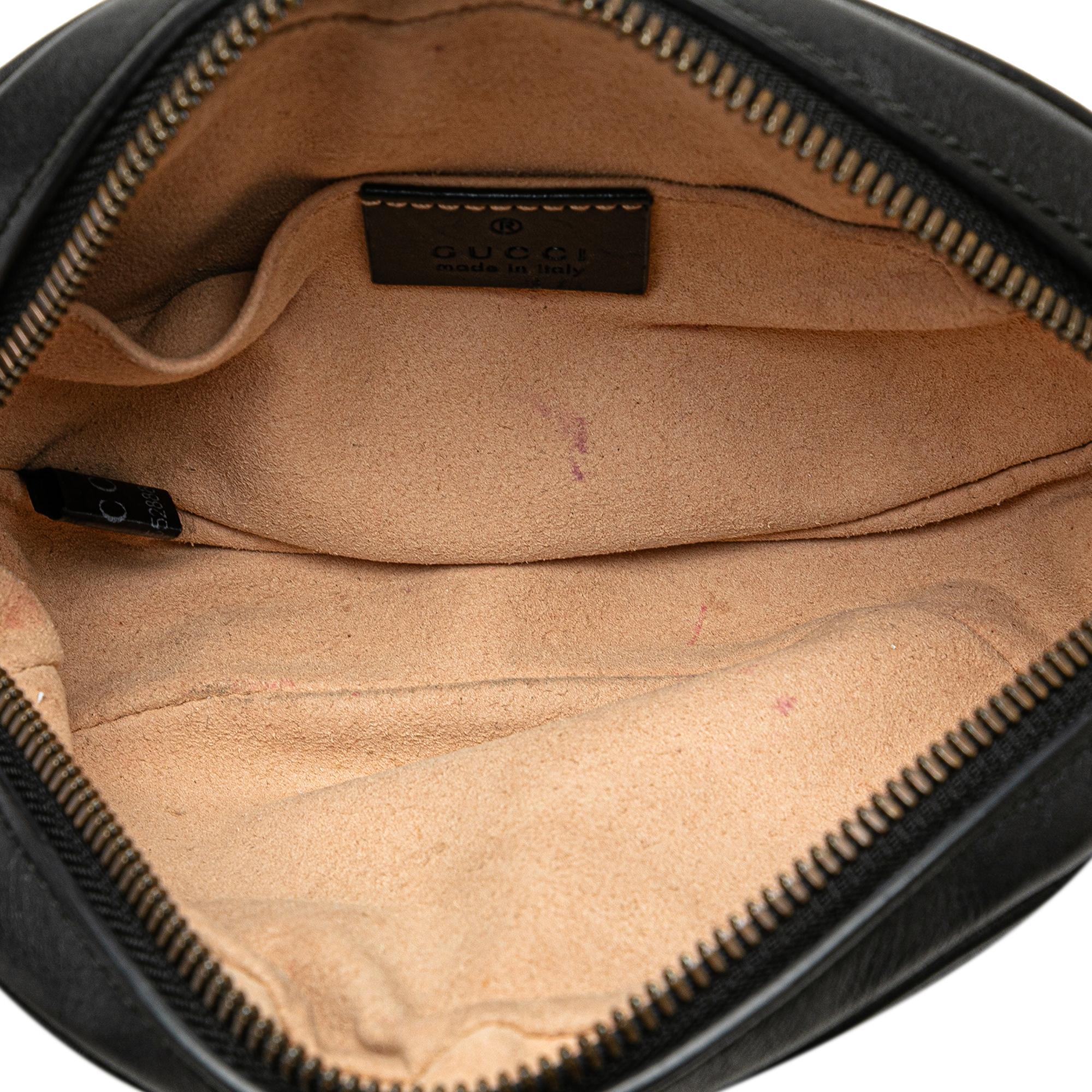 Gucci GG Marmont Matelasse Leather Belt Bag