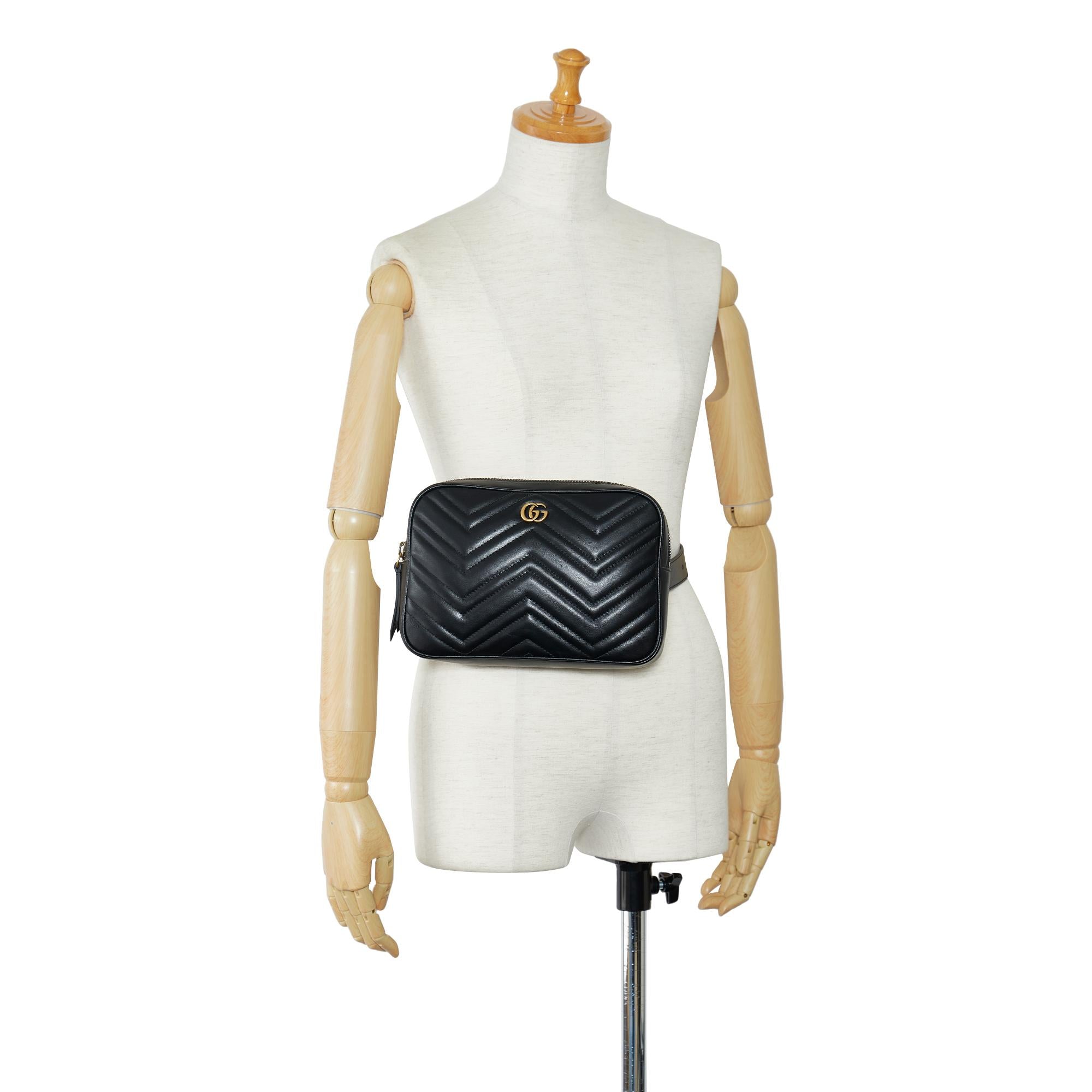 Gucci GG Marmont Matelasse Square Belt Bag (SHG-zYxANO)