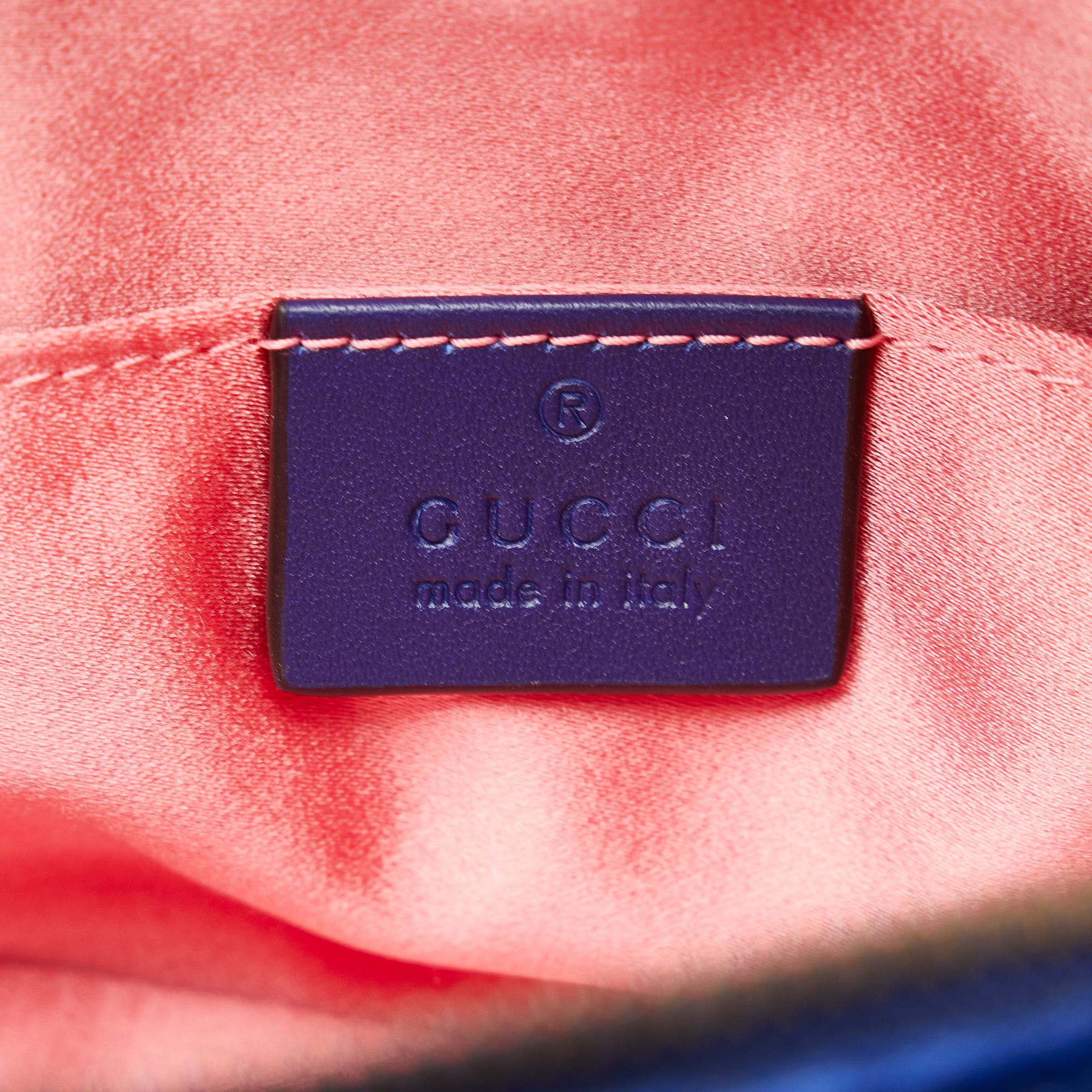 Gucci GG Marmont Matelasse Velvet Belt Bag (SHG-U1En1f)