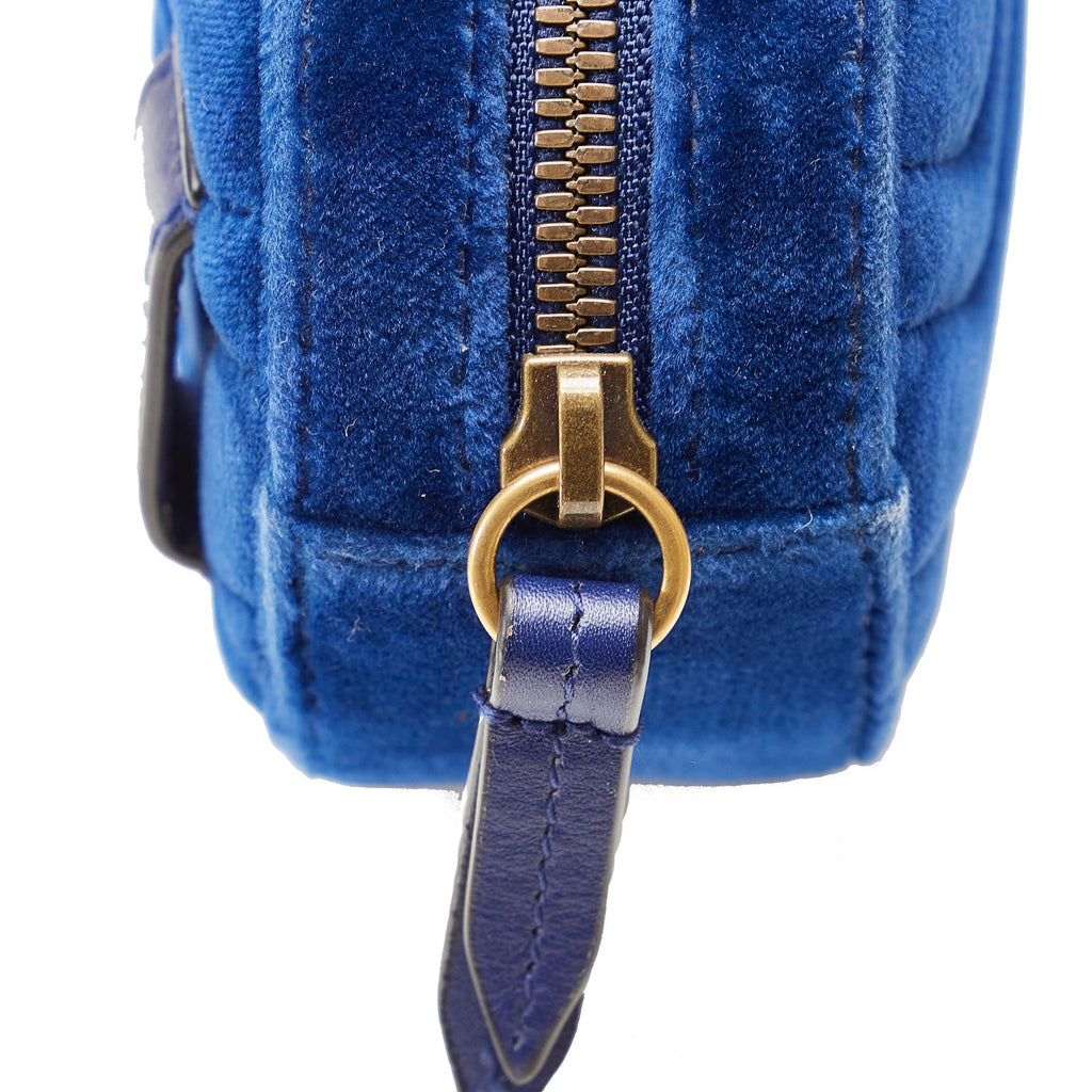 Gucci GG Marmont Matelasse Velvet Belt Bag