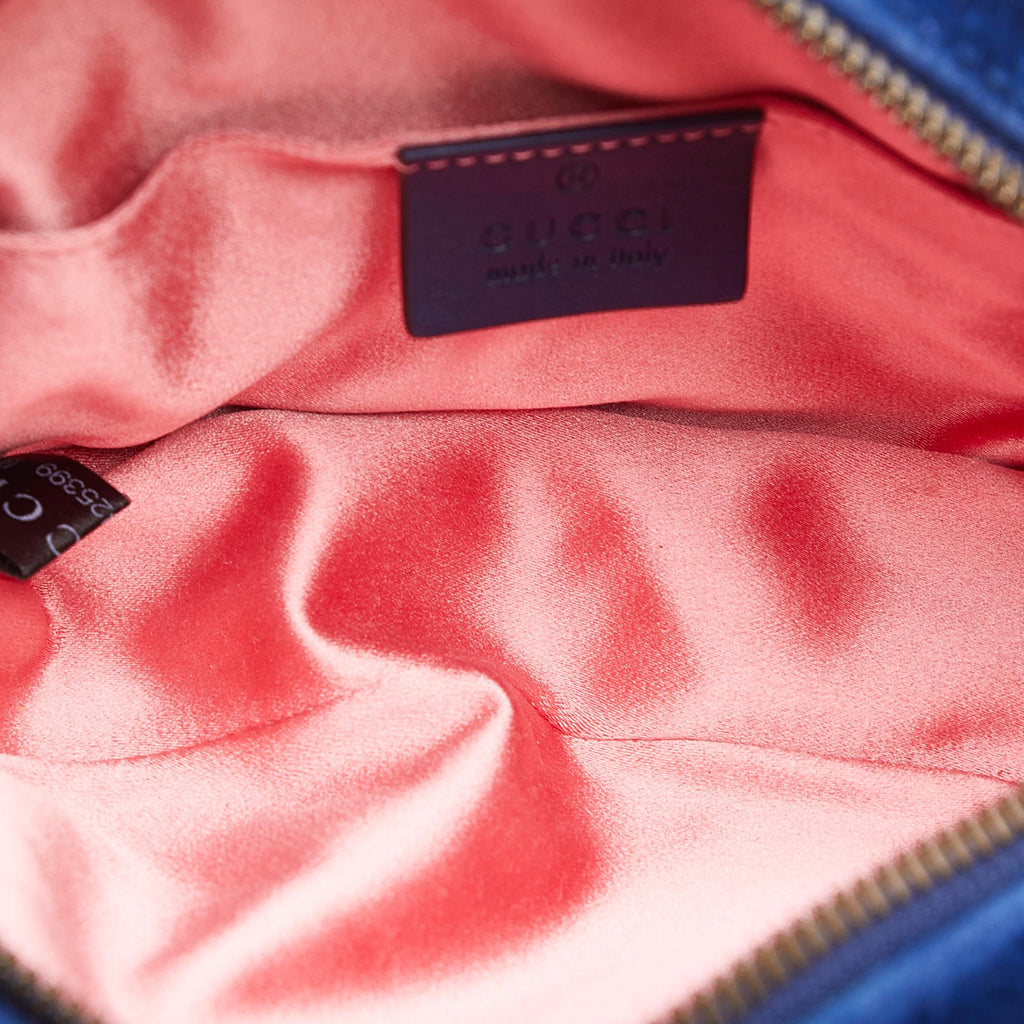 Gucci GG Marmont Matelasse Velvet Belt Bag