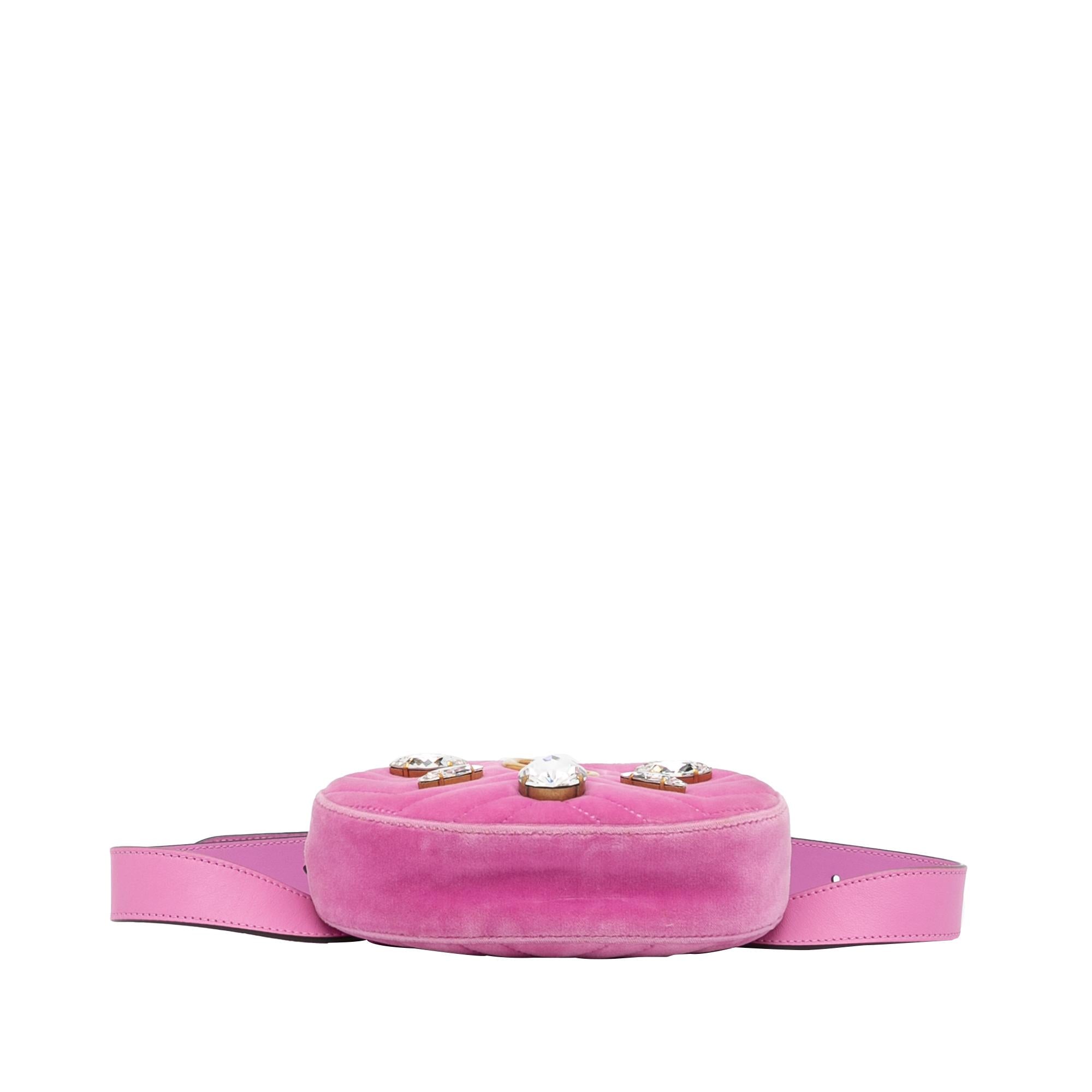 Gucci GG Marmont Velvet Belt Bag (SHG-kvPtgt)
