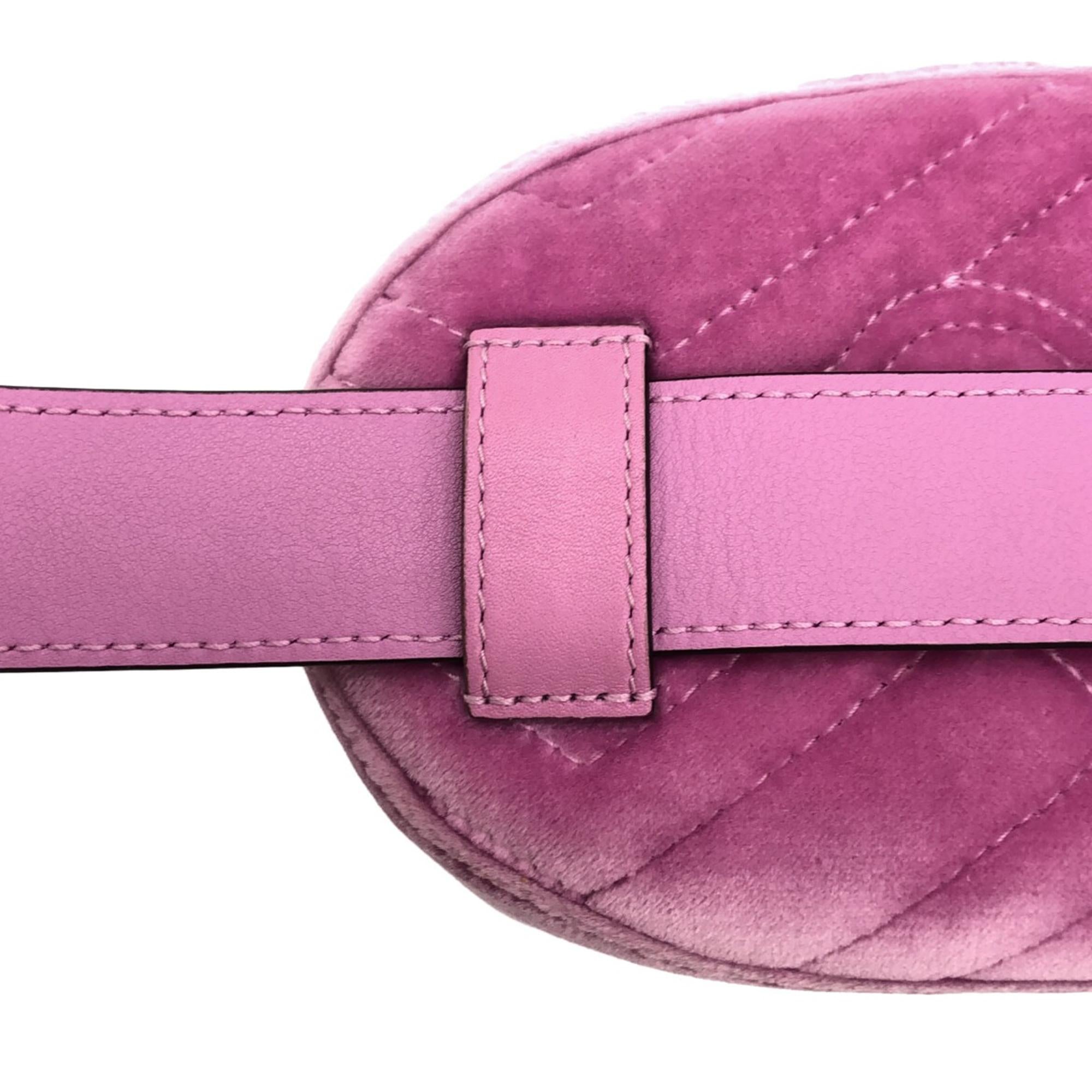 Gucci GG Marmont Velvet Crystal Belt Bag (SHG-IgDIJp)