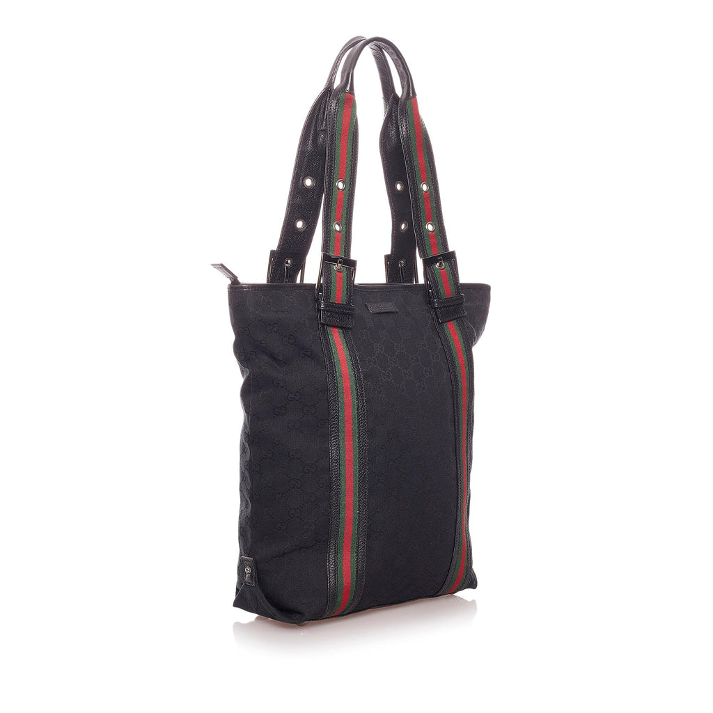 Gucci GG Nylon Web Tote Bag (SHG-29033)