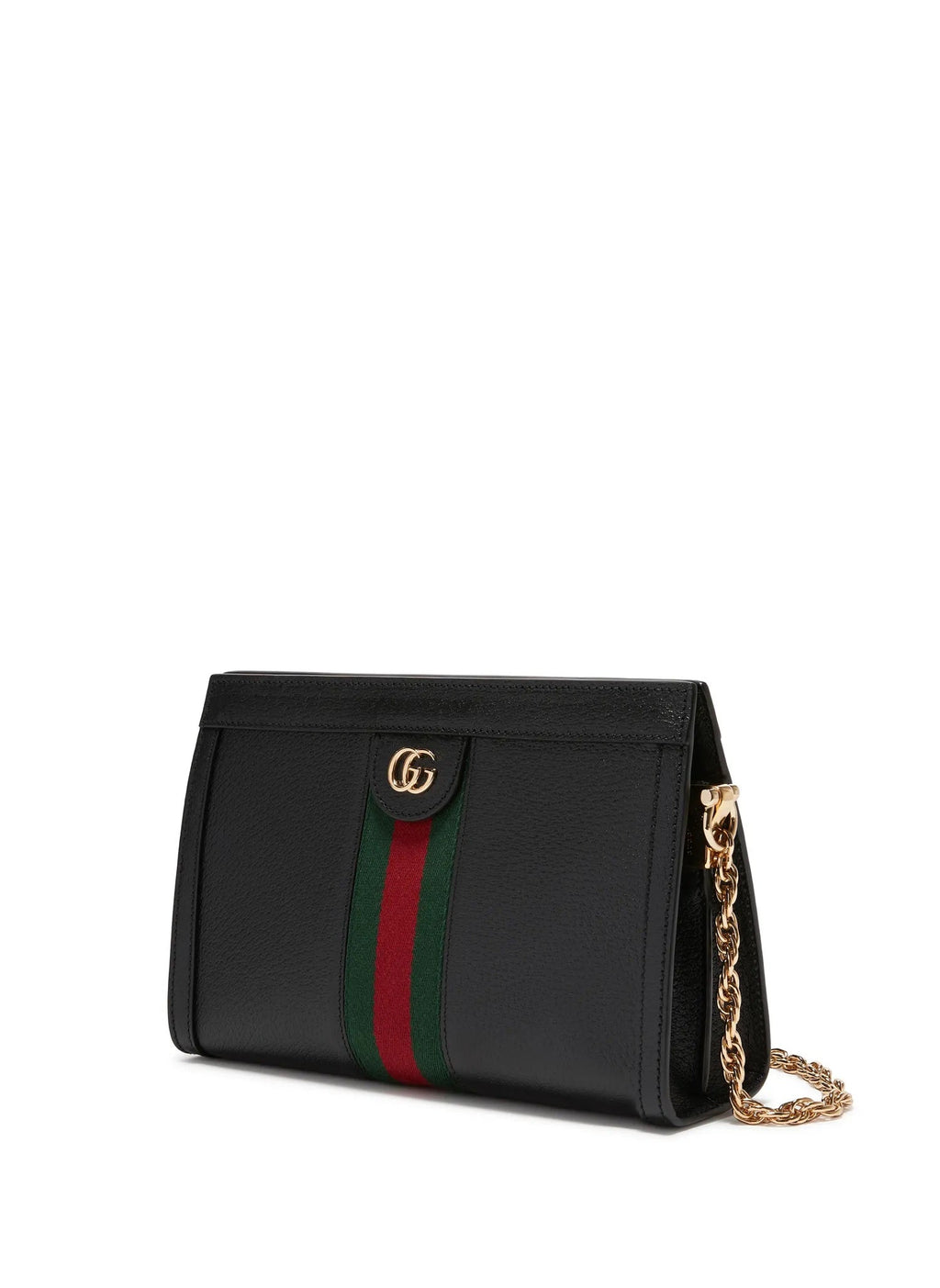 GUCCI GG OPHIDIA SMALL LEATHER CHAIN BAG