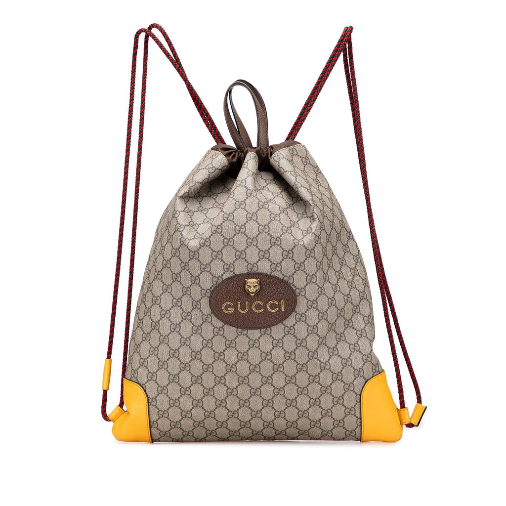 Gucci GG Supreme Animalier Backpack