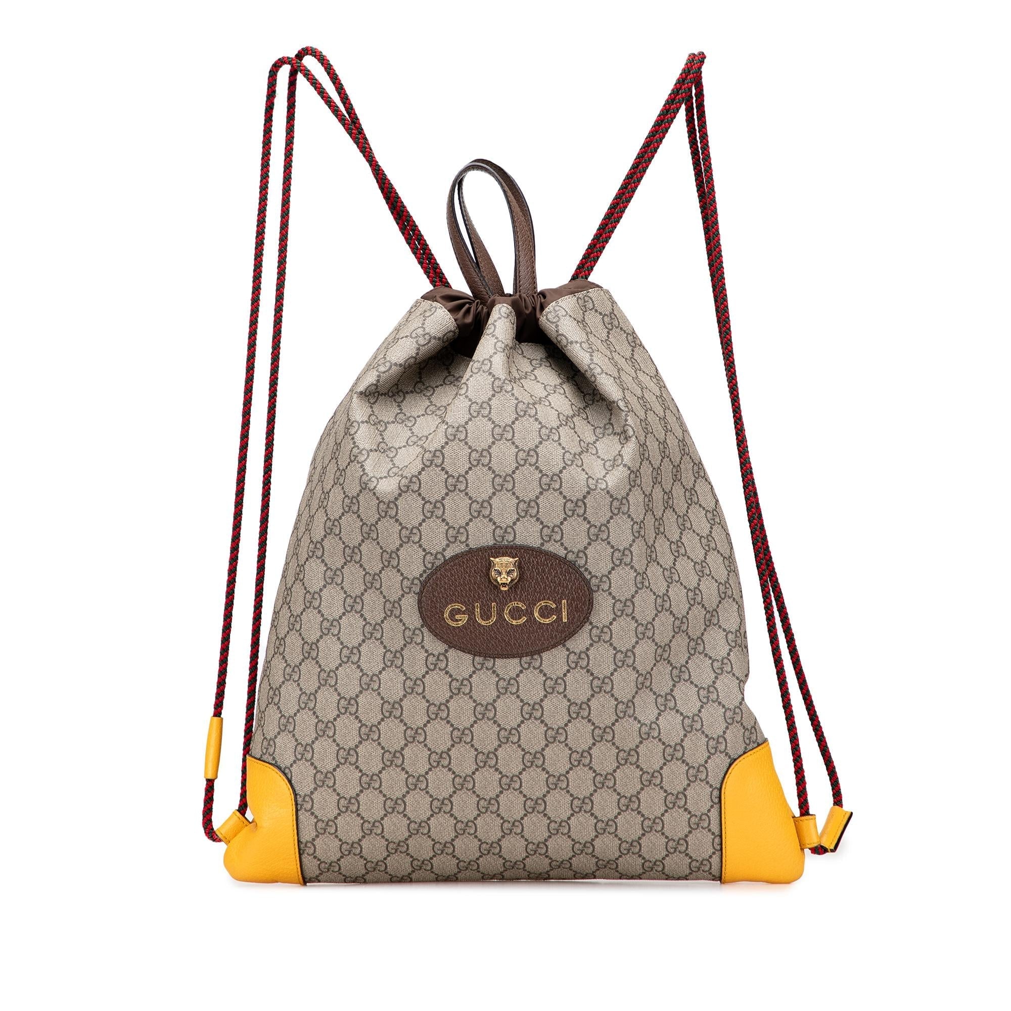 Gucci GG Supreme Animalier Backpack