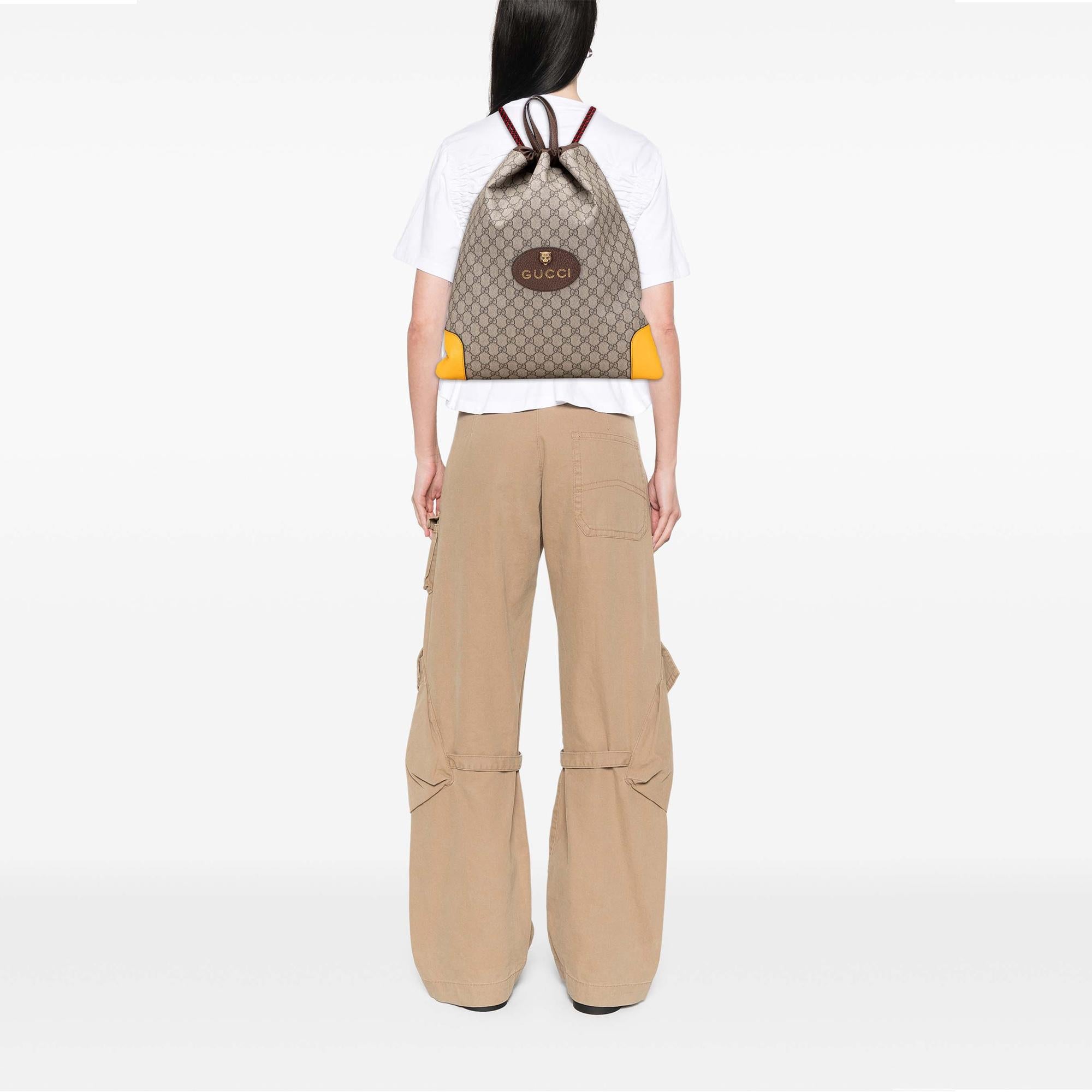 Gucci GG Supreme Animalier Backpack