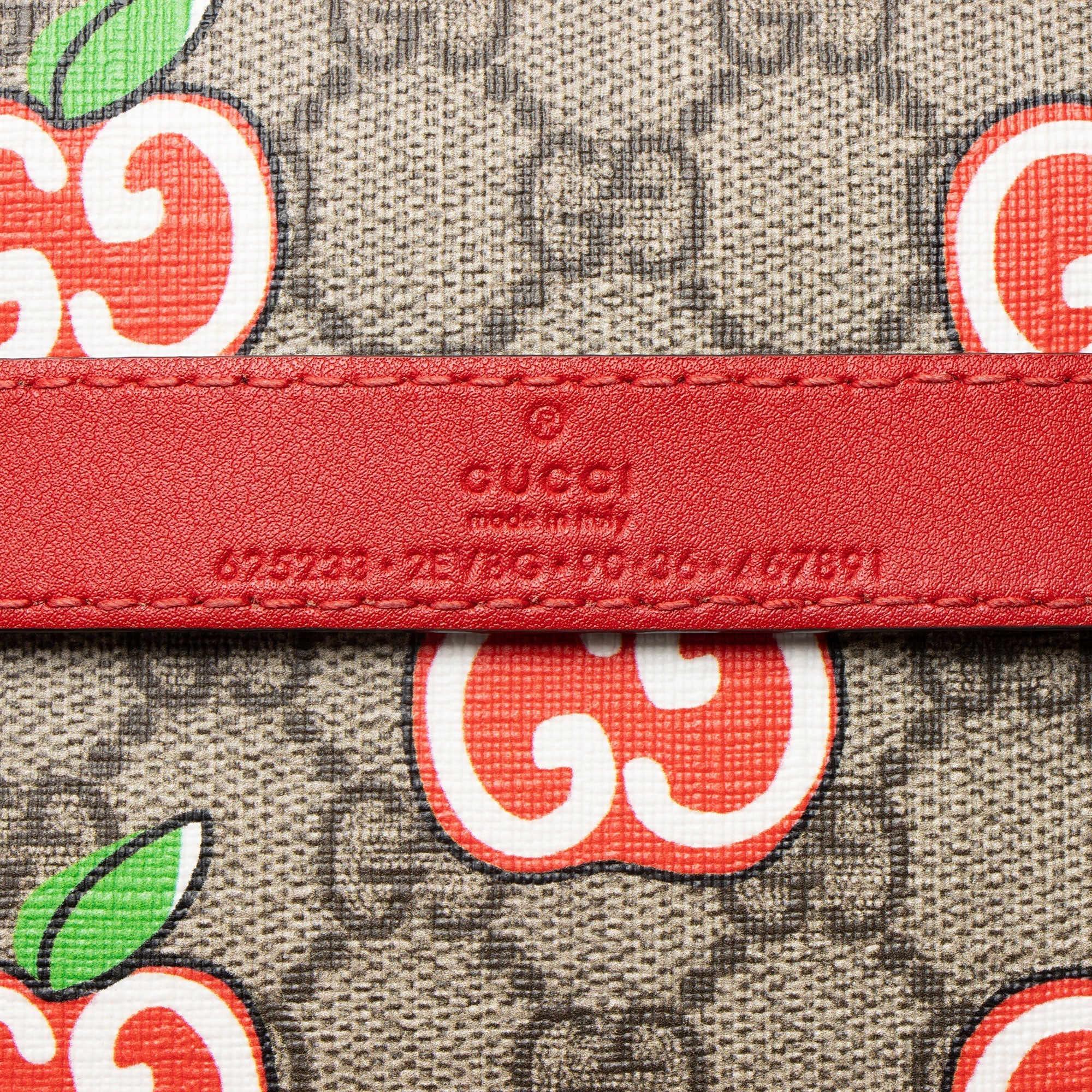 Gucci GG Supreme Apple Belt Bag - Size 36 / 90