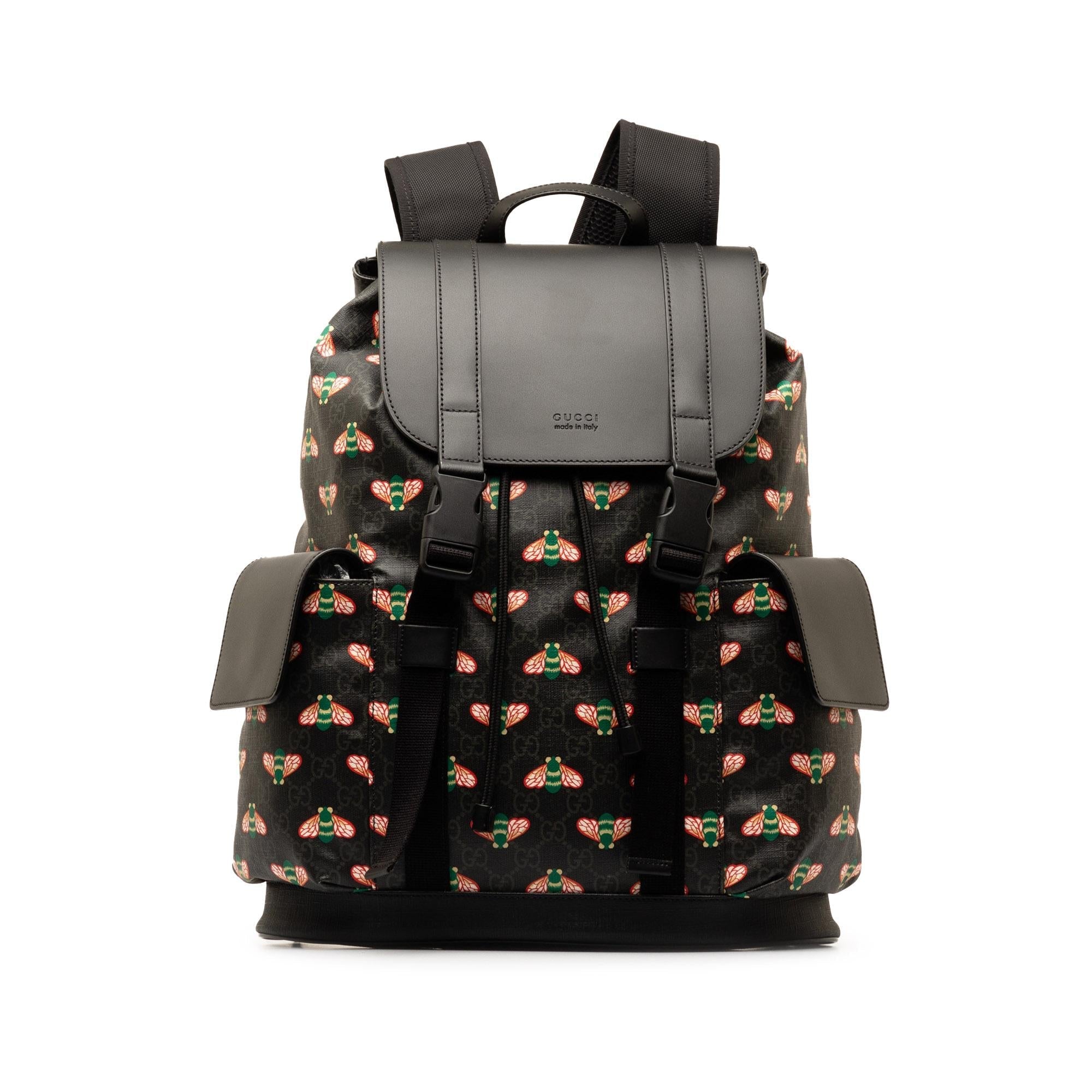 Gucci GG Supreme Bestiary Bee Backpack (SHG-NFVv7W)