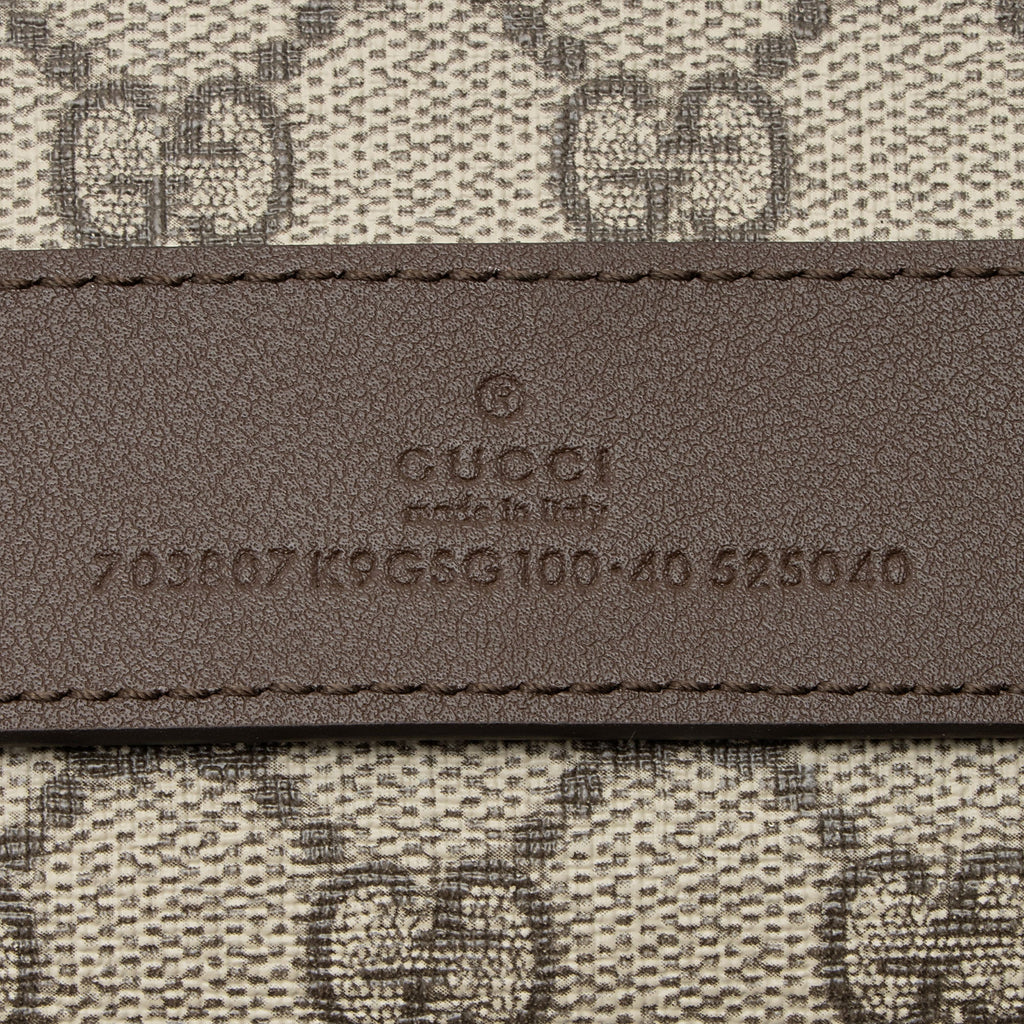 Gucci GG Supreme Blondie Flap Belt Bag - Size 40 / 100