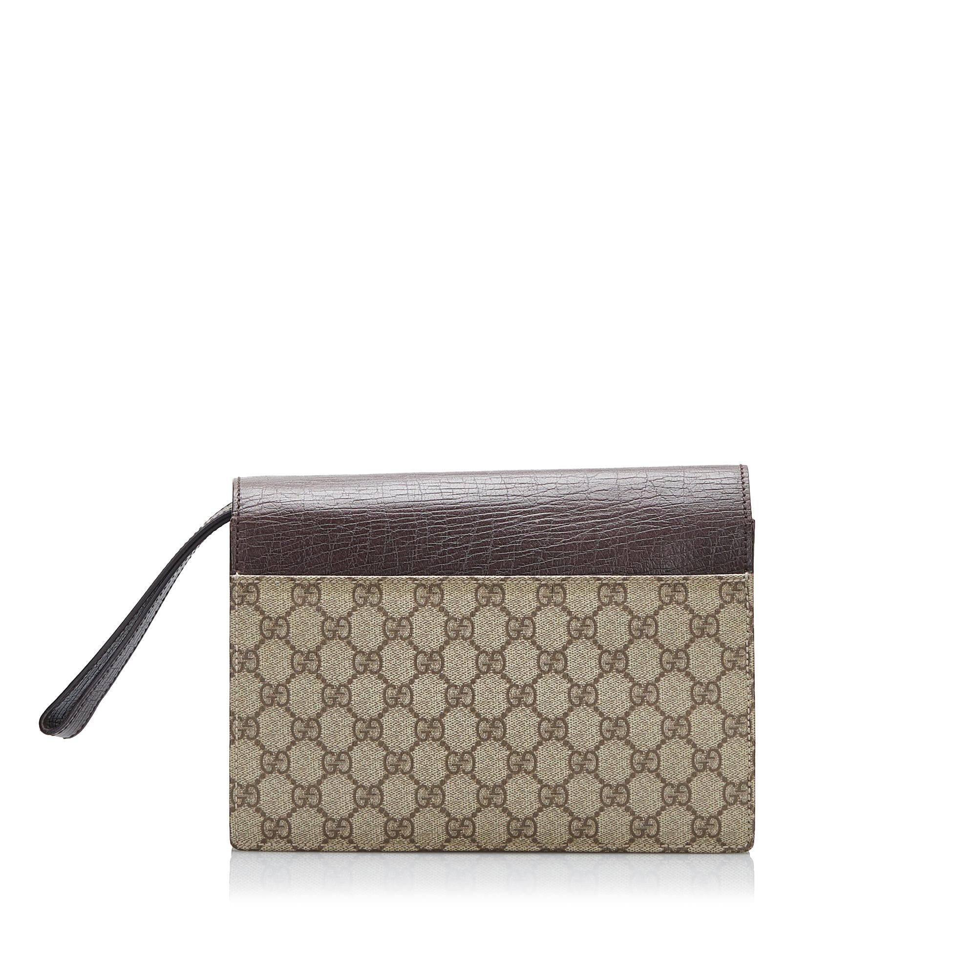 Gucci GG Supreme Clutch Bag (SHG-ZFvOax)
