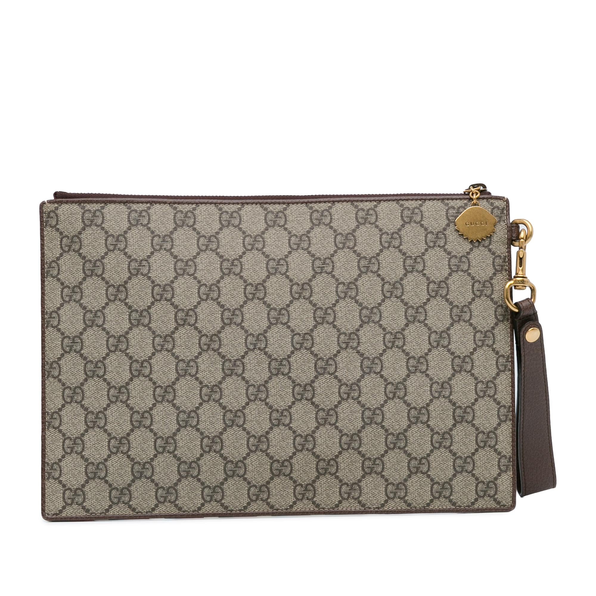 Gucci GG Supreme Courrier Clutch (SHG-XcQo2d)