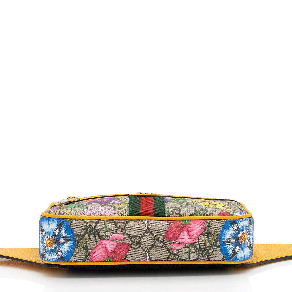 Gucci GG Supreme Flora Ophidia Belt Bag (SHF-LJmwHH)
