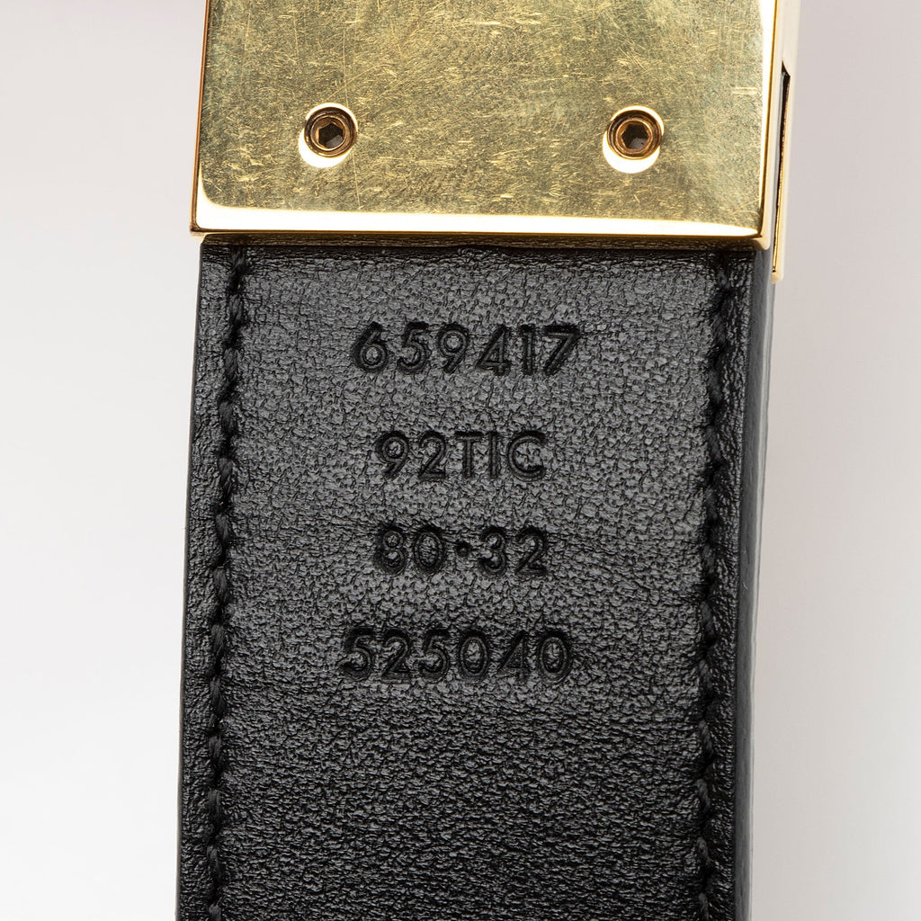 Gucci GG Supreme GG Marmont Reversible Belt - Size 32 / 80
