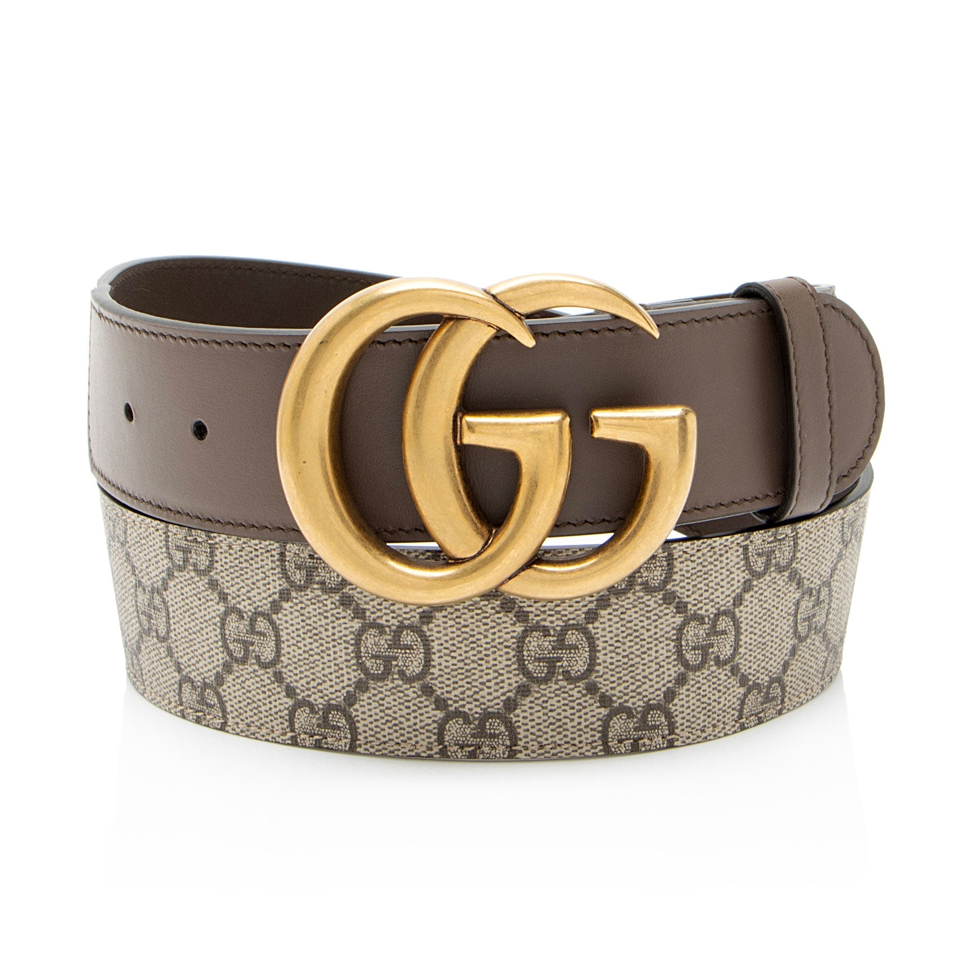 Gucci GG Supreme GG Marmont Wide Belt - Size 36 / 90