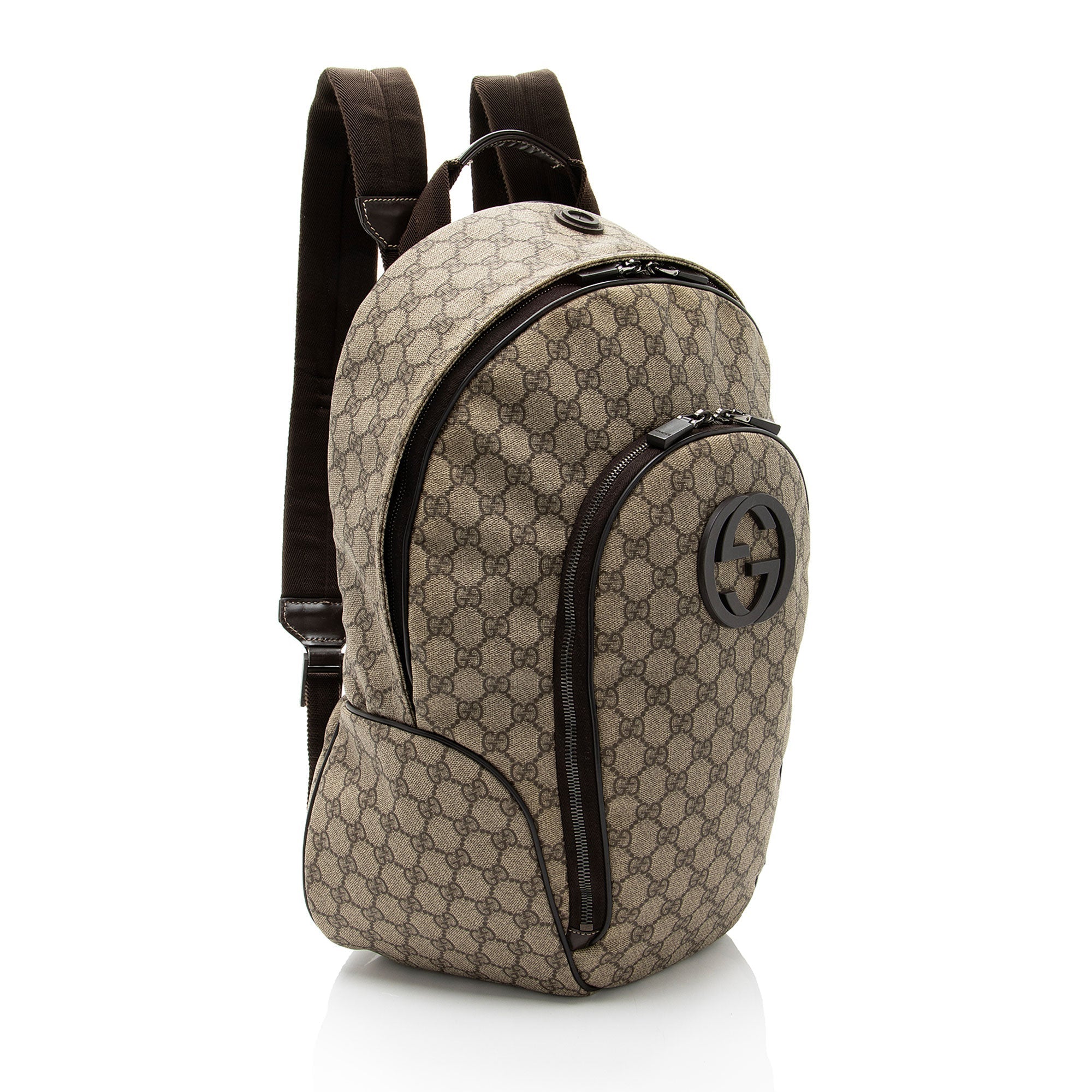 Gucci GG Supreme Interlocking G Medium Backpack