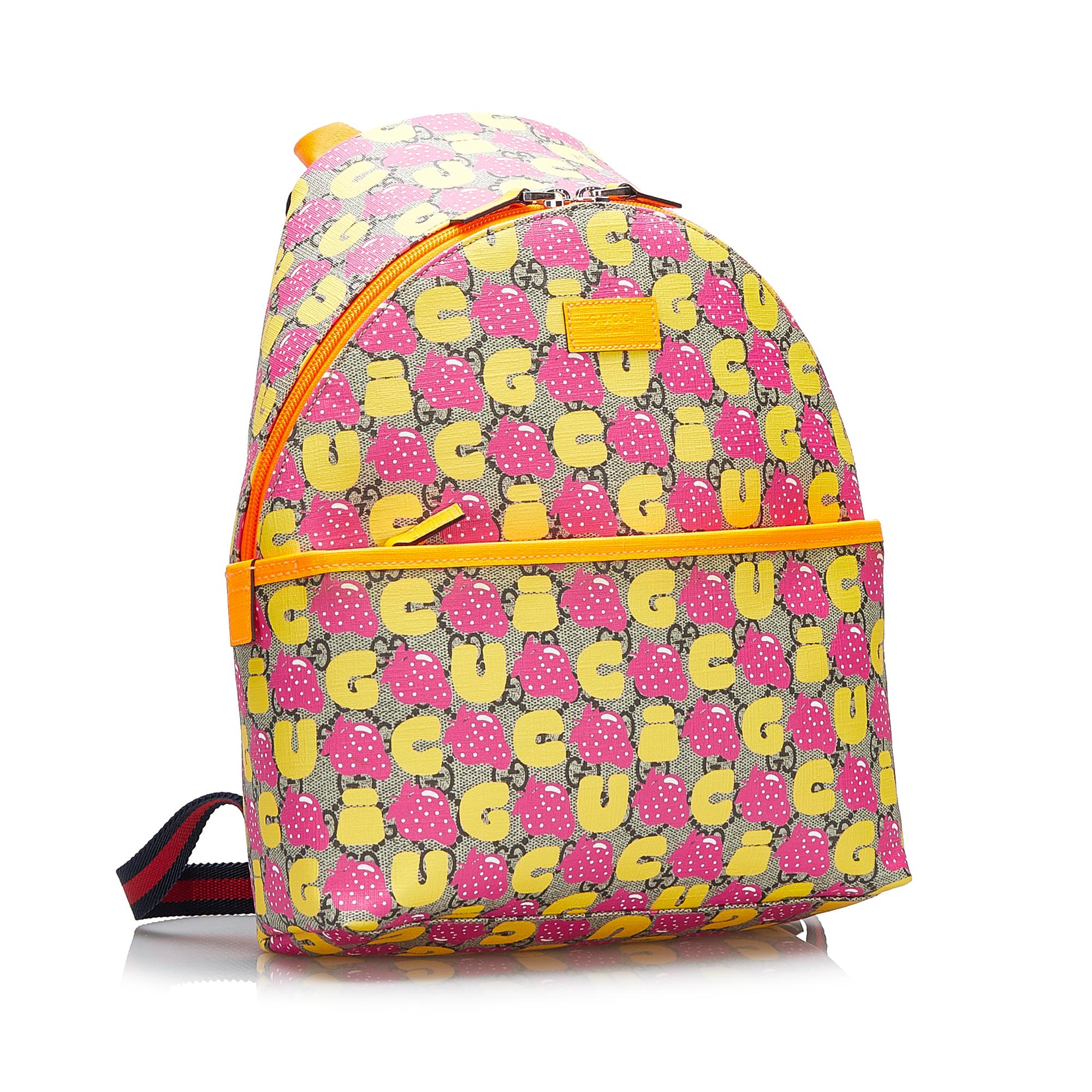 Gucci GG Supreme Kids Strawberry Backpack (SHG-tOkjAX)