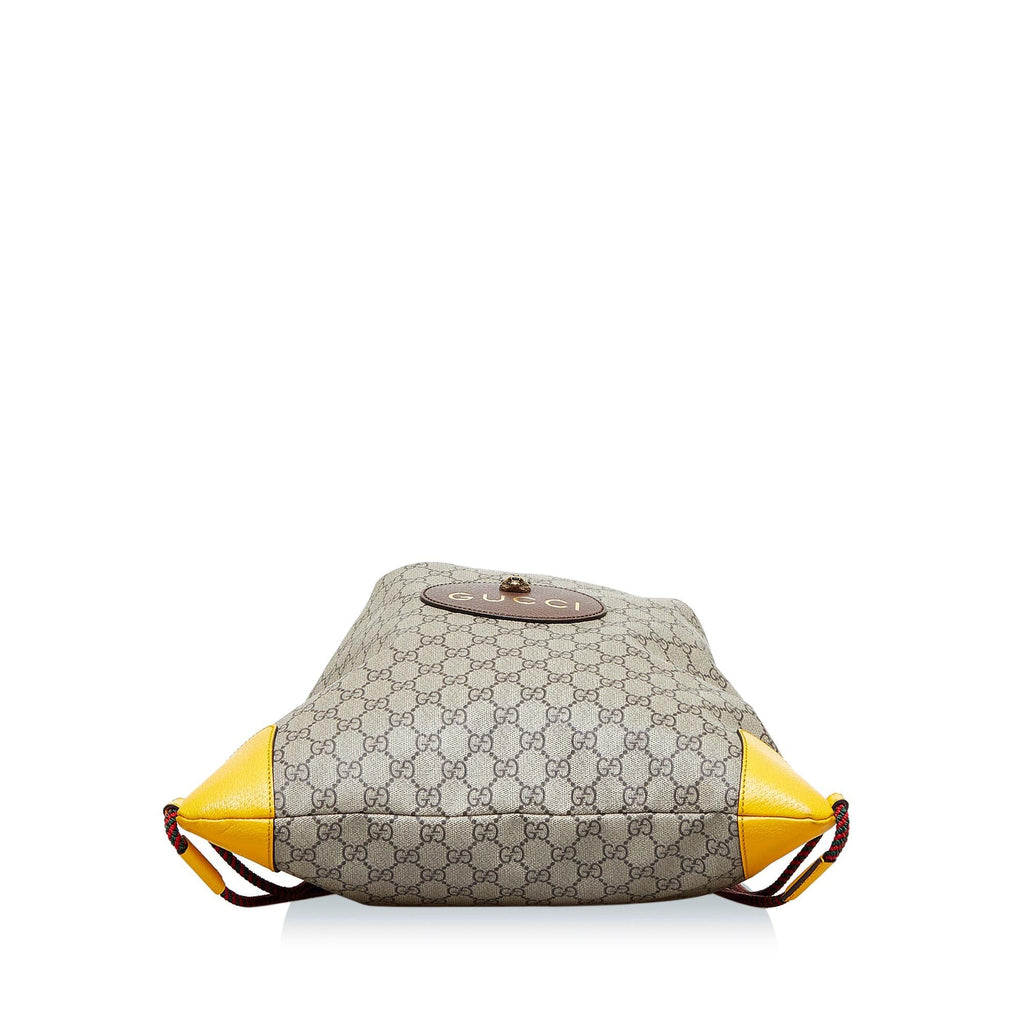 Gucci GG Supreme Neo Vintage Drawstring Backpack (SHG-CHnyKG)
