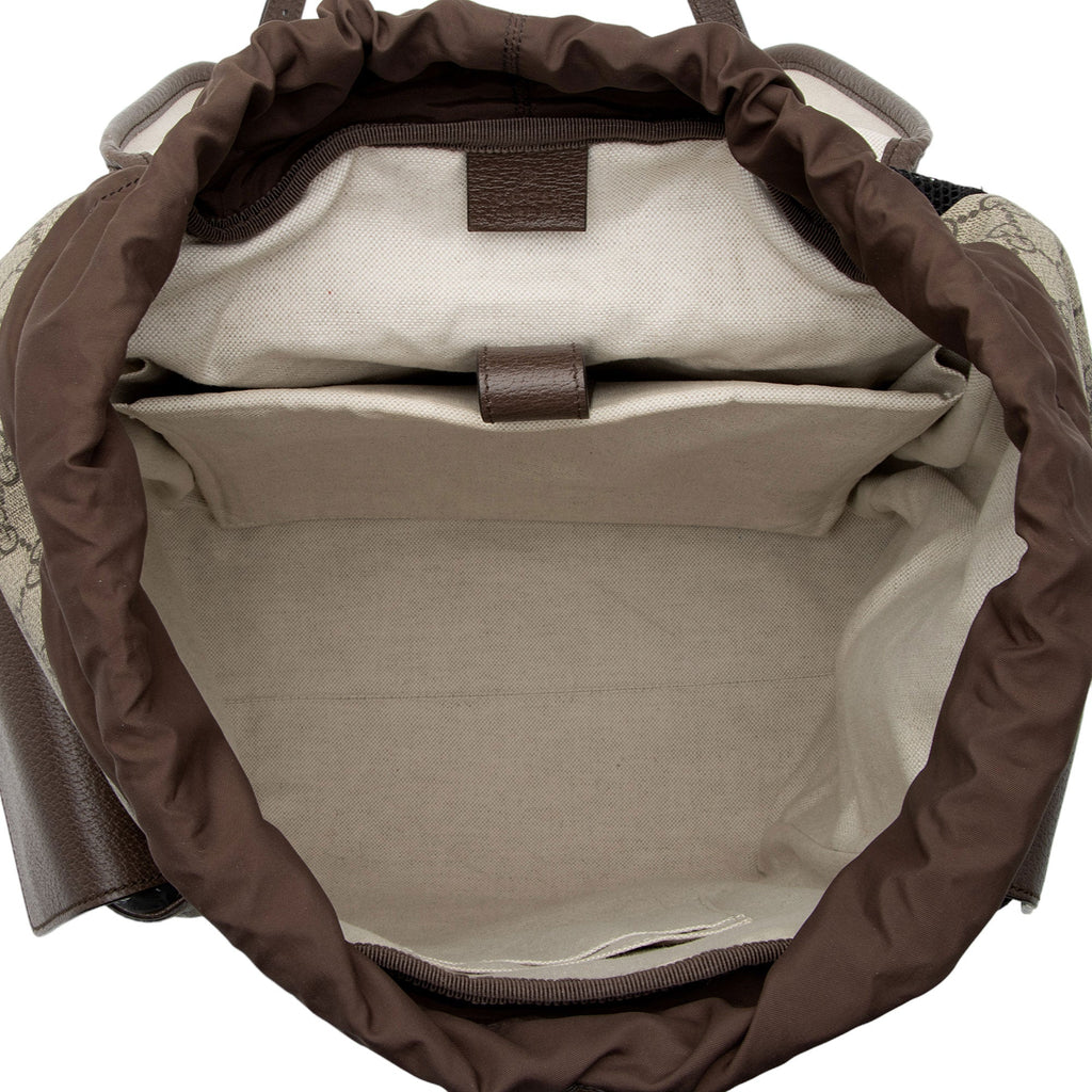 Gucci GG Supreme Ophidia Medium Flap Backpack (SHF-zJBVt3)