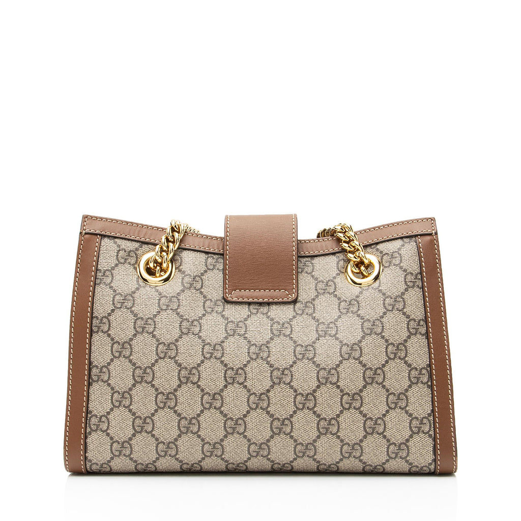 Gucci GG Supreme Padlock Chain Small Shoulder Bag (SHF-23018)
