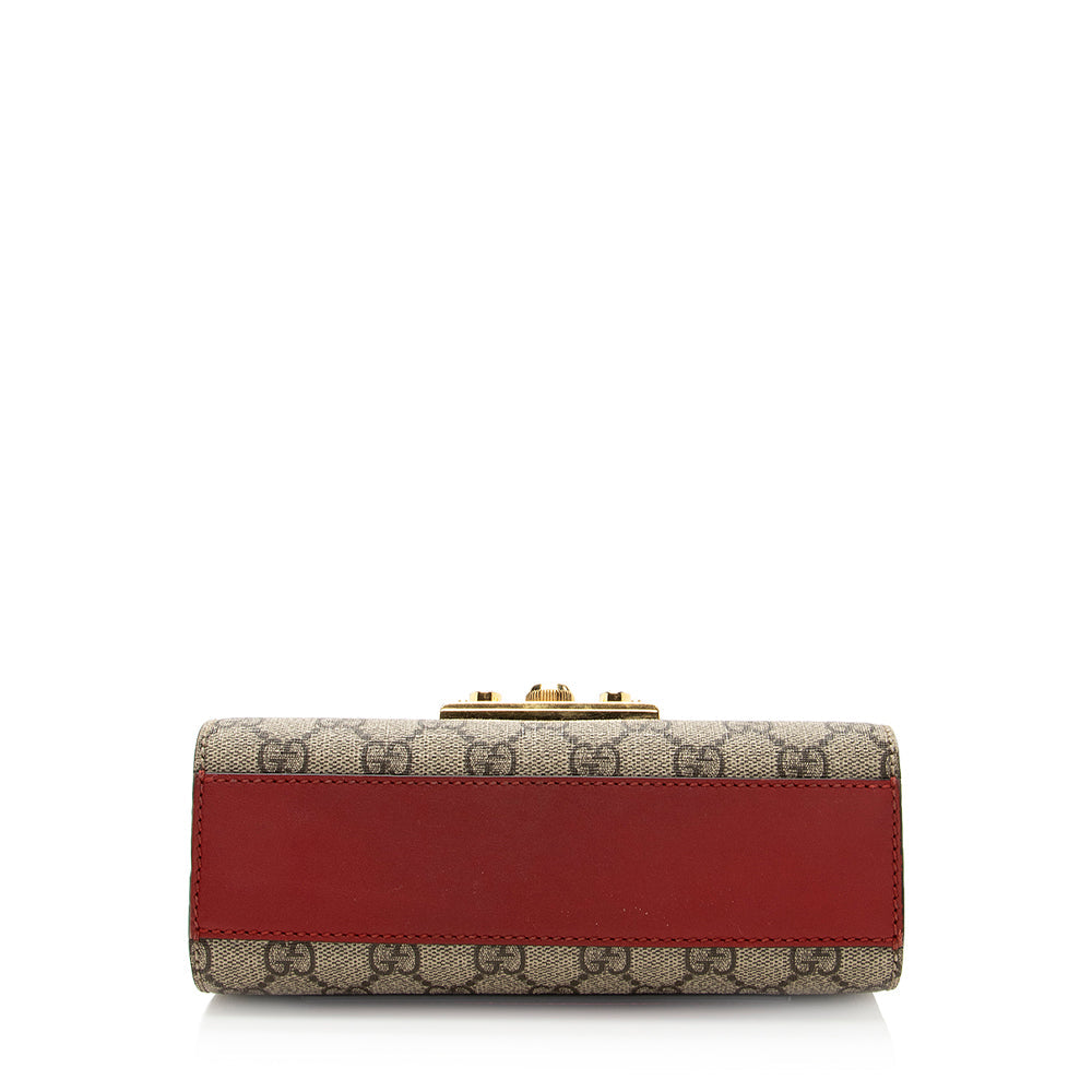 Gucci GG Supreme Padlock Small Shoulder Bag (SHF-19759)