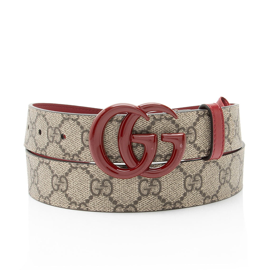 Gucci GG Supreme GG Marmont Wide Belt - Size 36 / 90