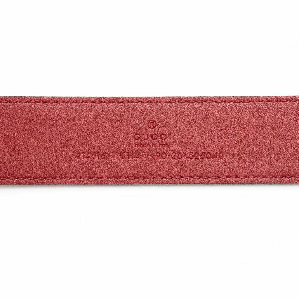 Gucci GG Supreme GG Marmont Wide Belt - Size 36 / 90