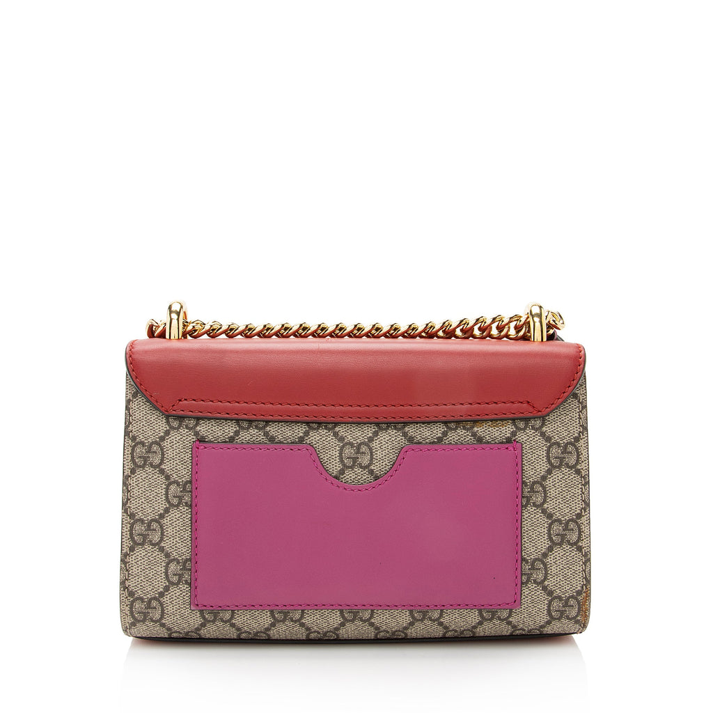 Gucci GG Supreme Small Padlock Shoulder Bag (SHF-22509)