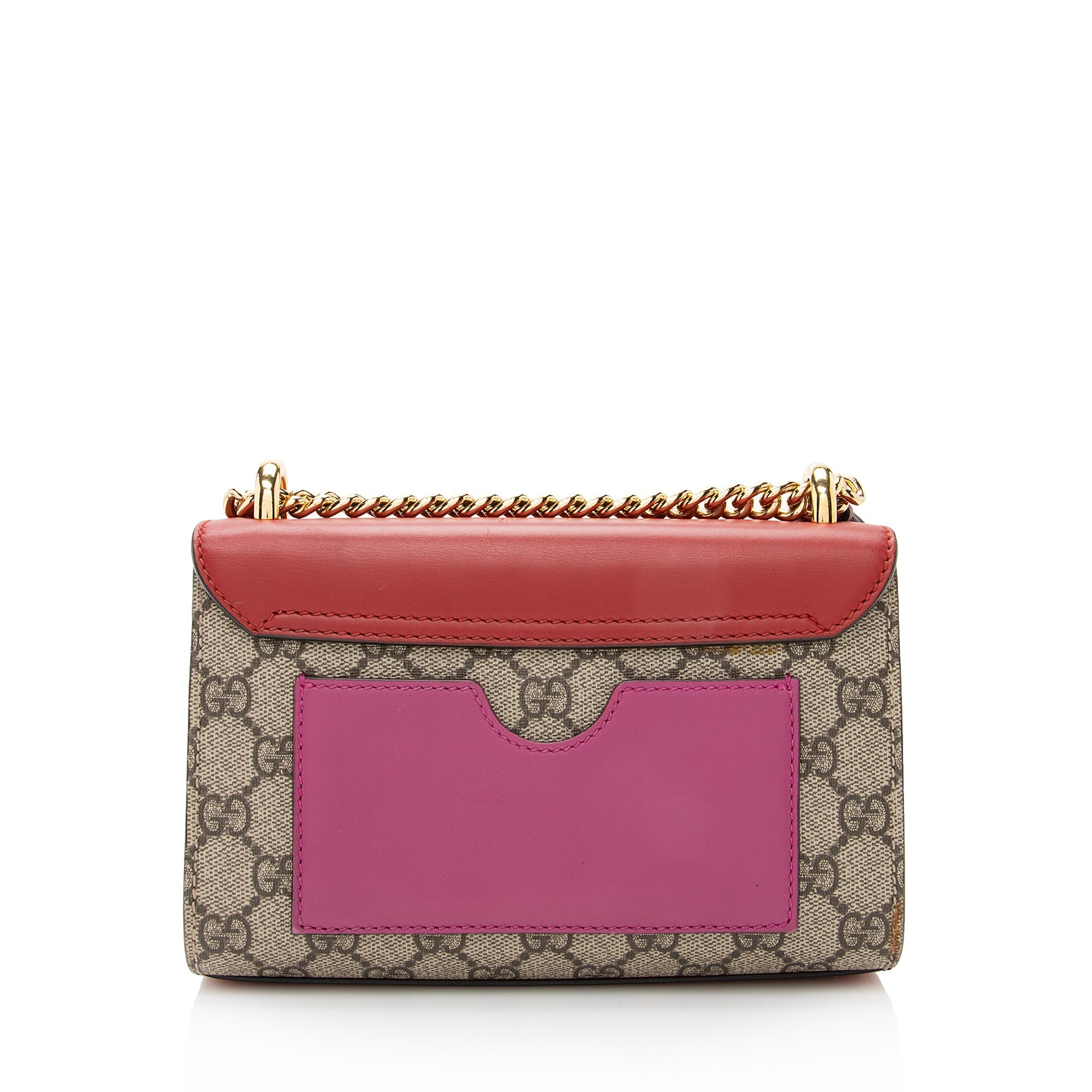 Gucci GG Supreme Small Padlock Shoulder Bag (SHF-22509)