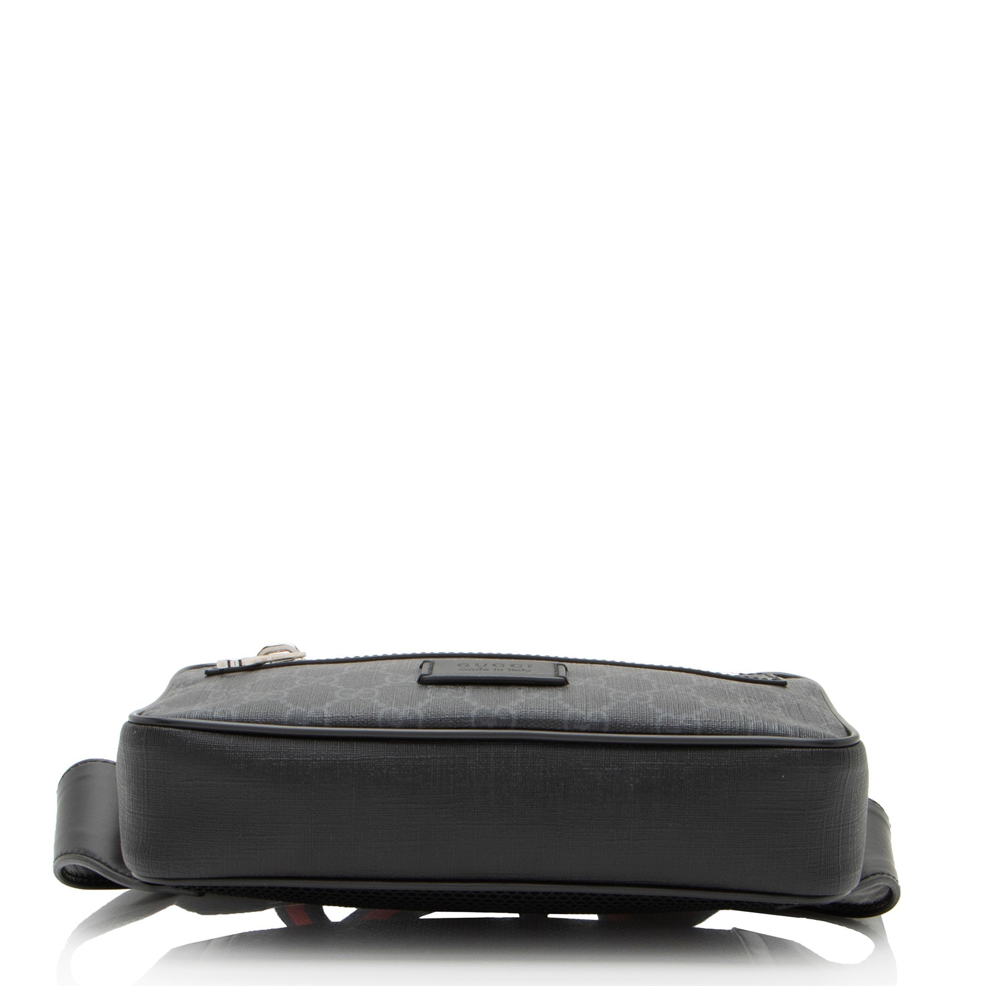 Gucci GG Supreme Web Zip Belt Bag (SHF-52MZPp)