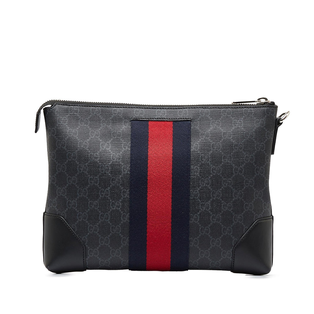 Gucci GG Supreme Web Clutch (SHG-17wQqh)