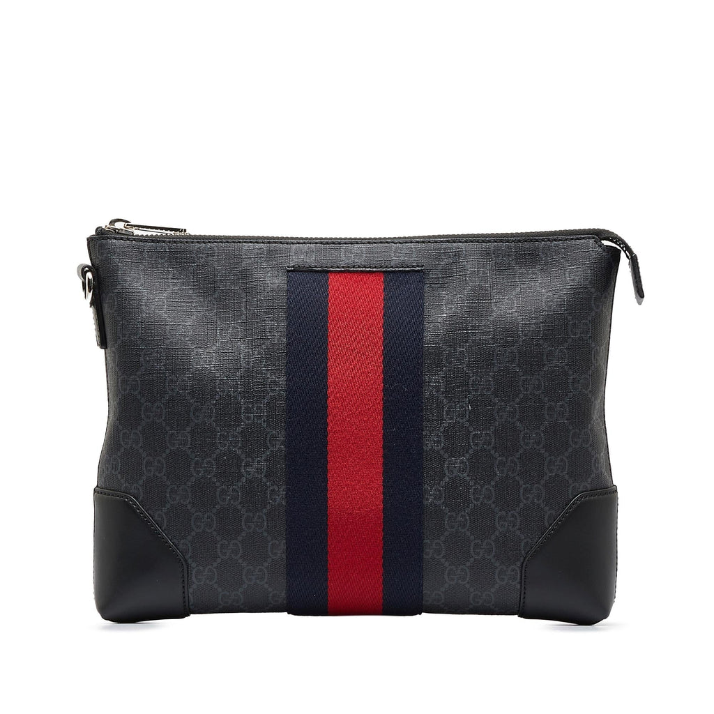 Gucci GG Supreme Web Clutch (SHG-17wQqh)