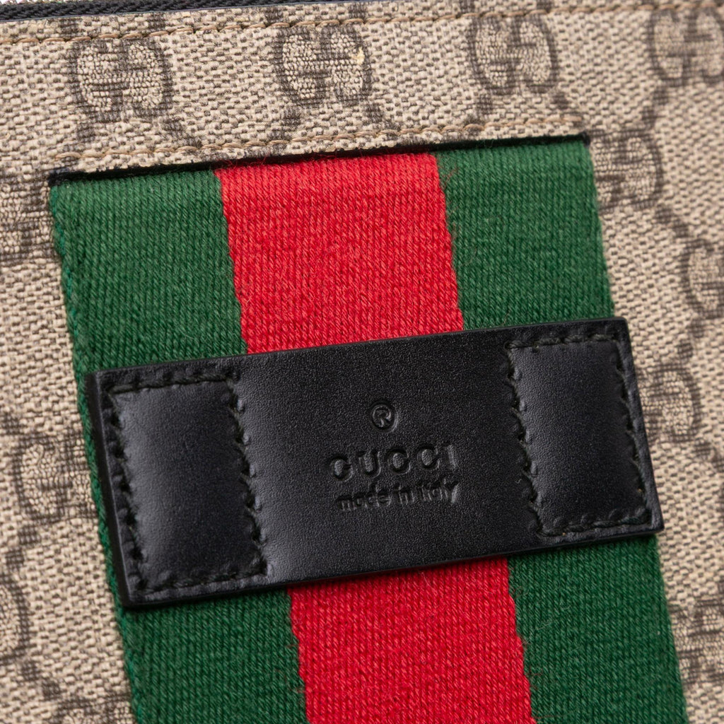 Gucci GG Supreme Web Clutch