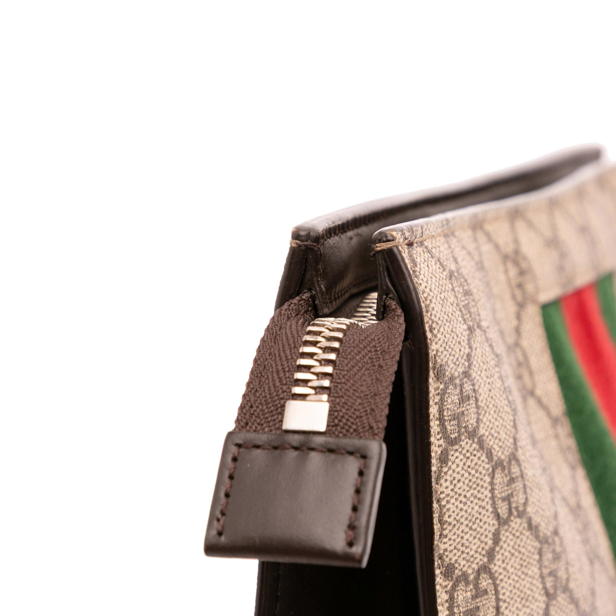 Gucci GG Supreme Web Clutch