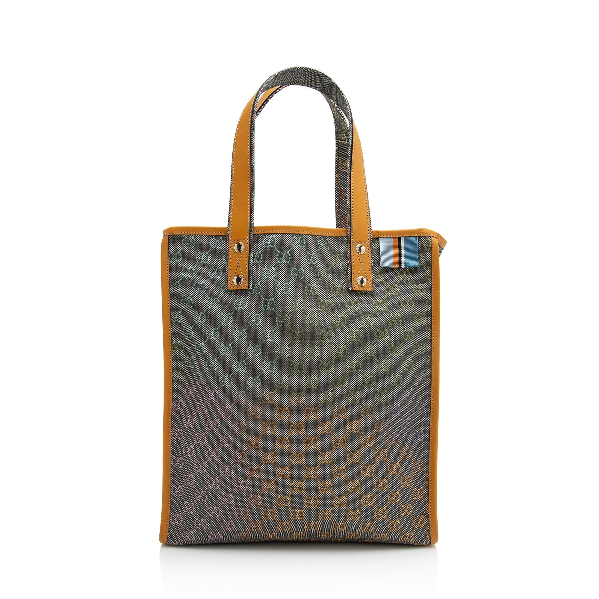 Gucci GG Supreme Web Loop N/S Shopping Tote (SHF-22399)