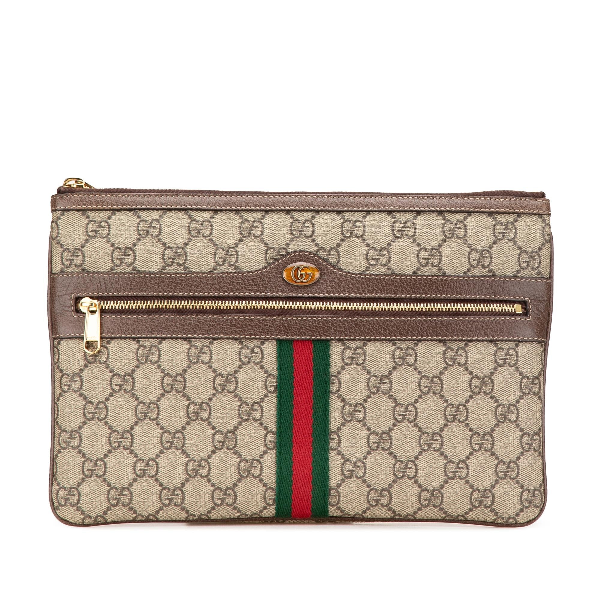 Gucci GG Supreme Web Ophidia Clutch