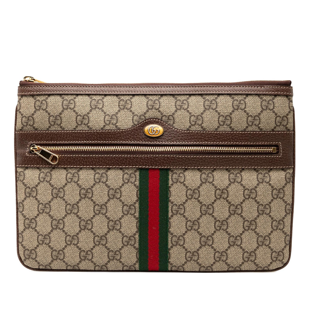 Gucci GG Supreme Web Ophidia Clutch
