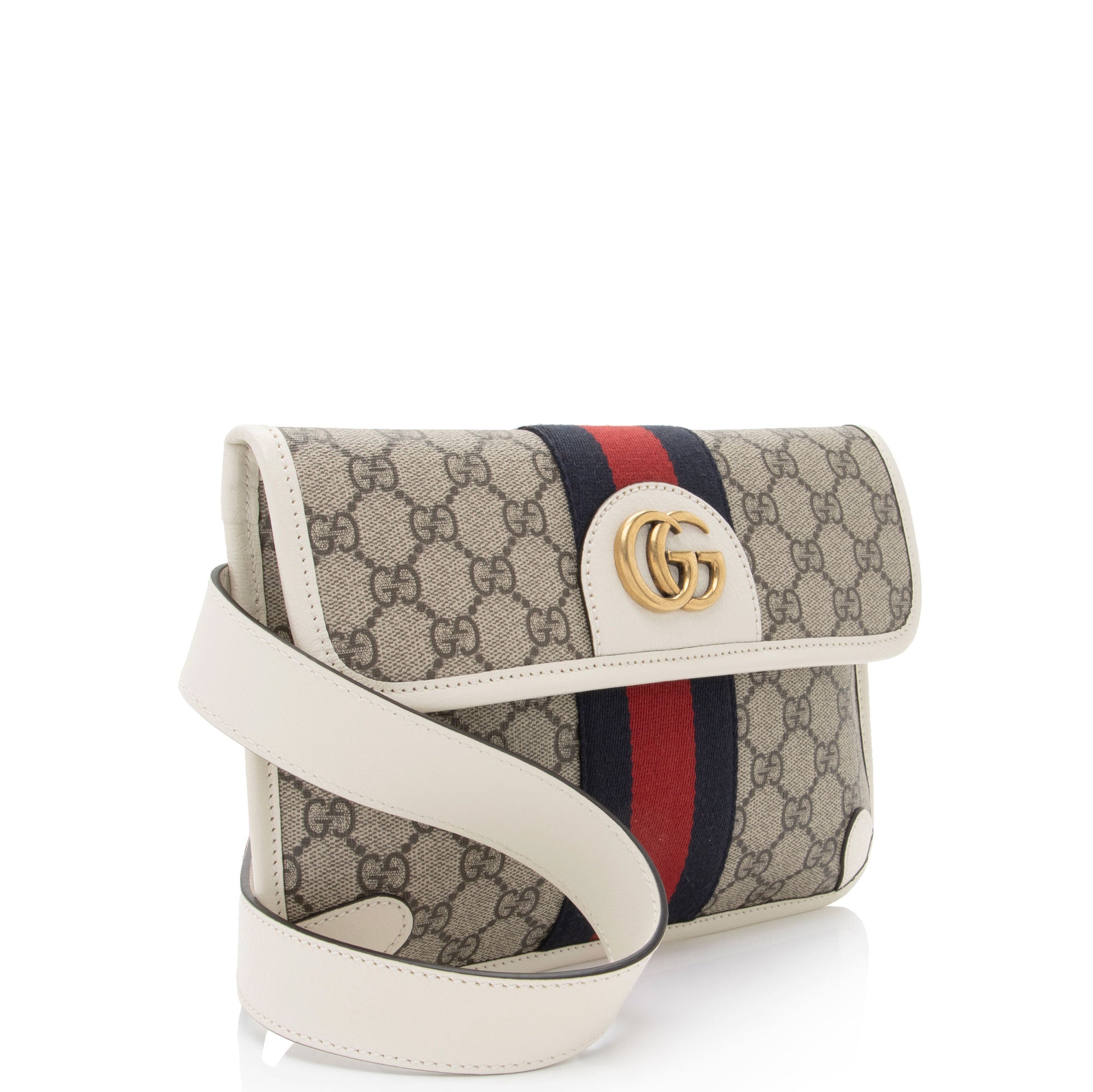 Gucci GG Supreme Web Ophidia Small Belt Bag (SHF-AaUu3L)