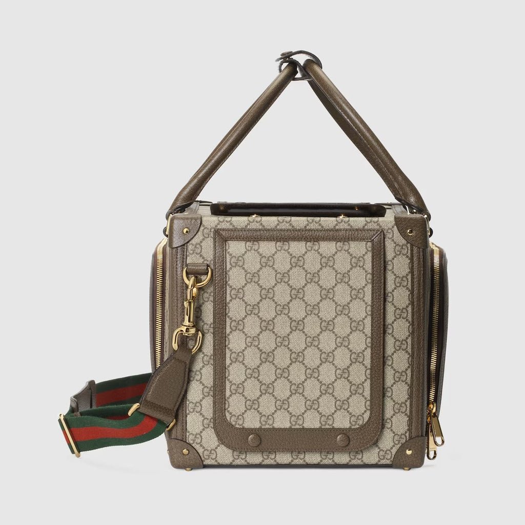 GUCCI GG SUPREME WEB PET CARRIER