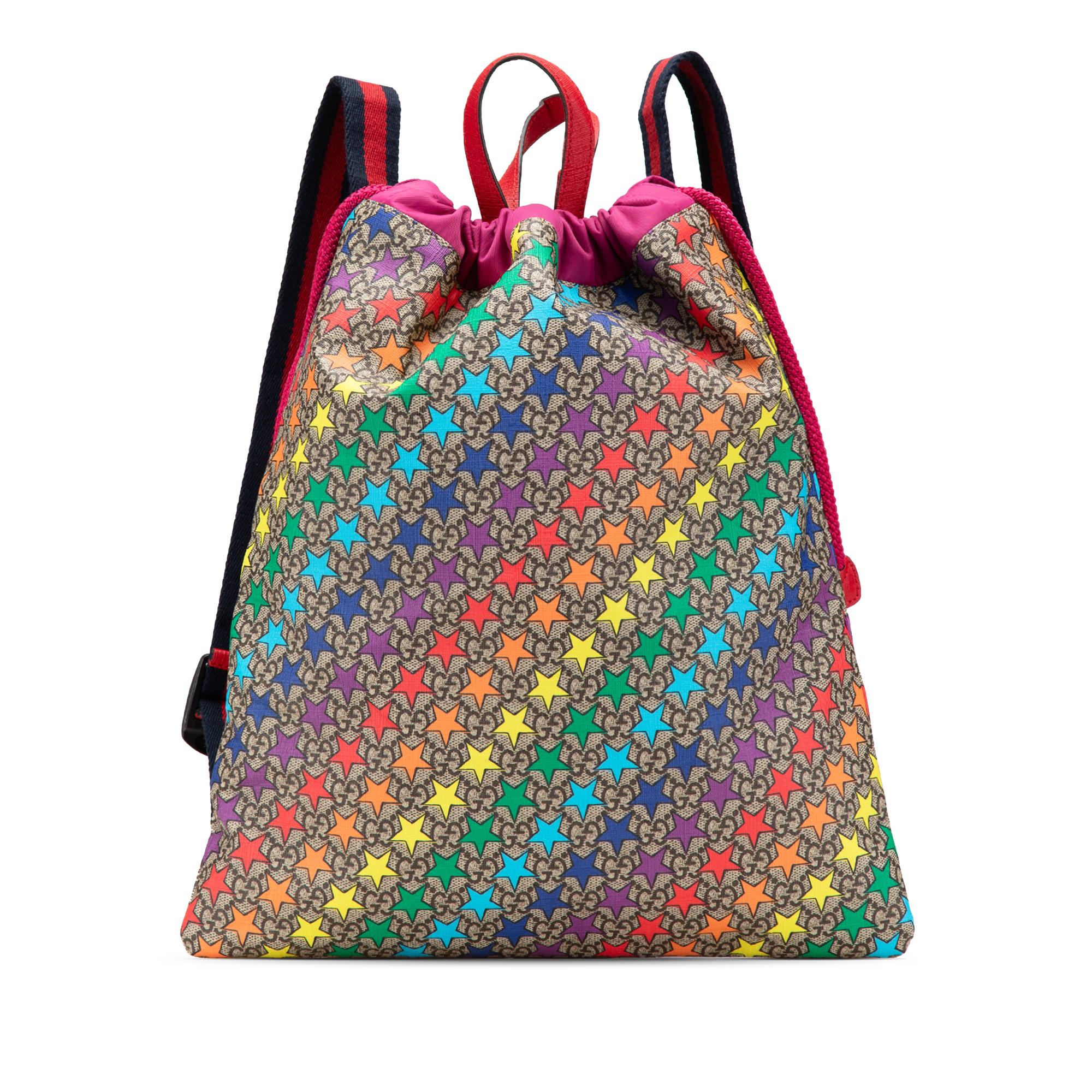 Gucci GG Supreme Web Star Print Children's Backpack