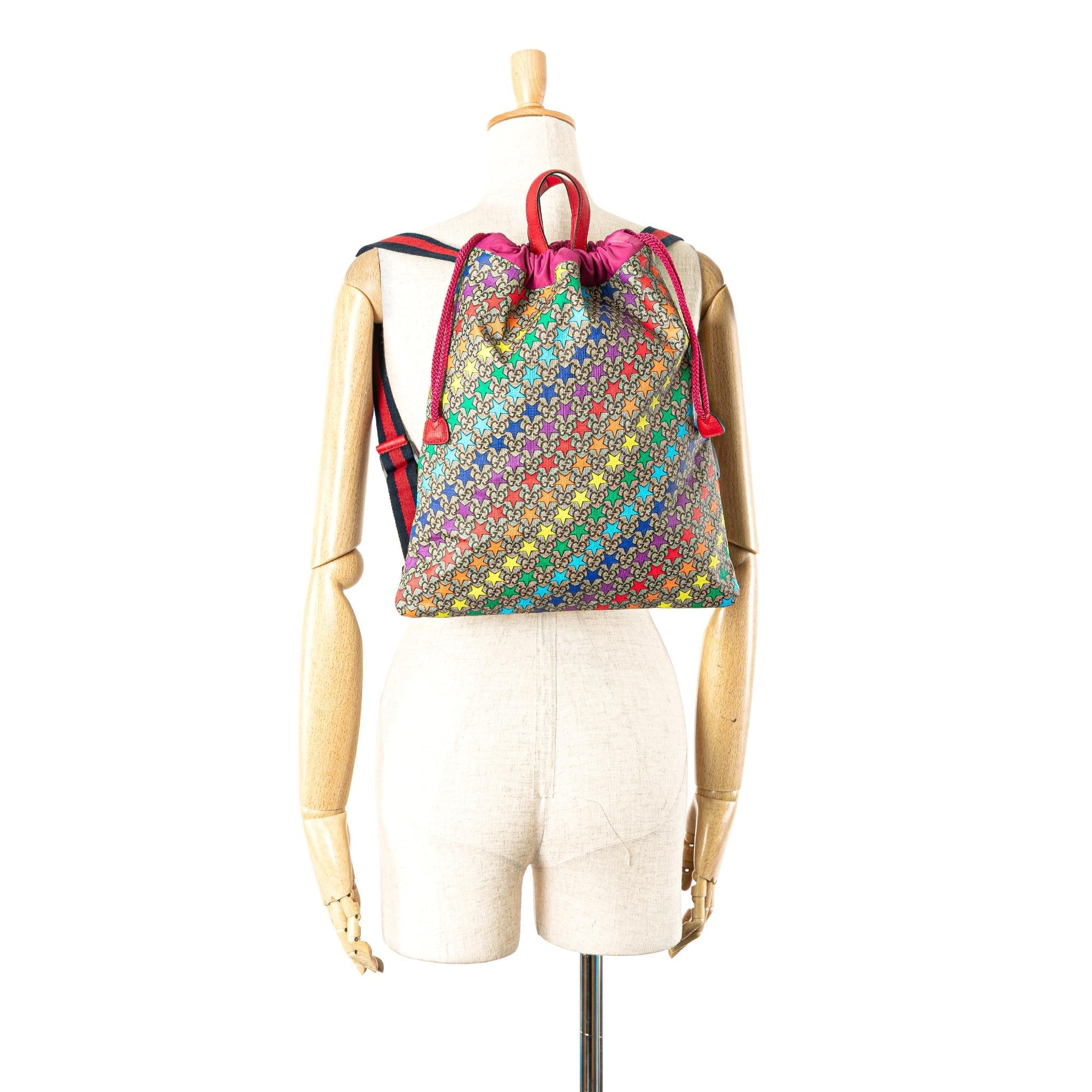 Gucci GG Supreme Web Star Print Children's Backpack