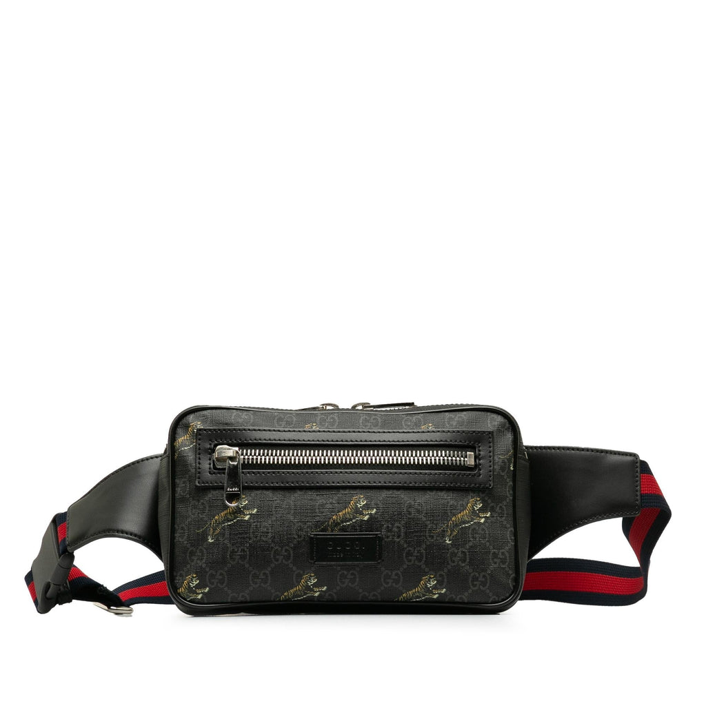 Gucci GG Supreme Web Tiger Belt Bag (SHG-3TiWOh)