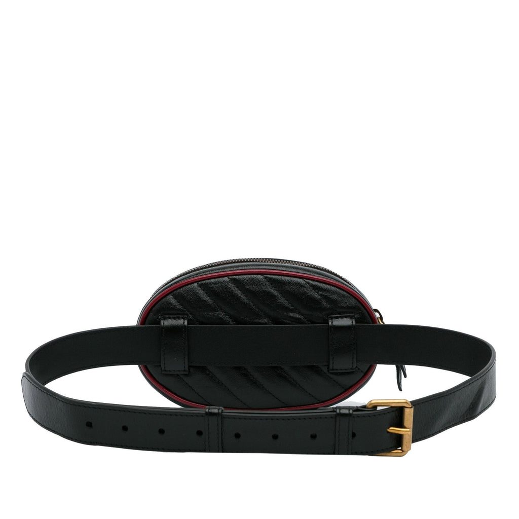 Gucci GG Torchon Marmont Matelasse Belt Bag (SHG-eW1Rqd)