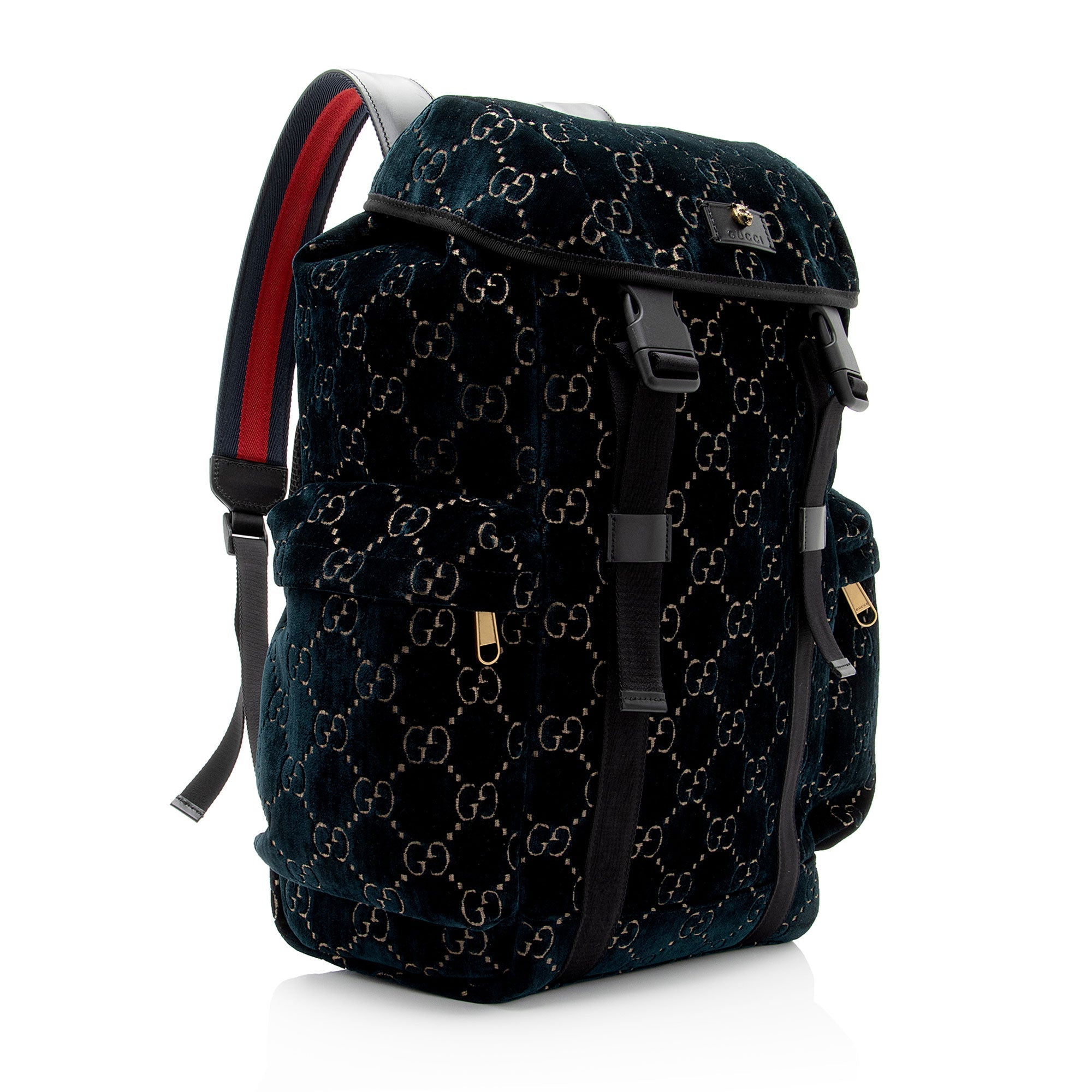 Gucci GG Velvet Medium Flap Backpack (SHF-6tMz52)