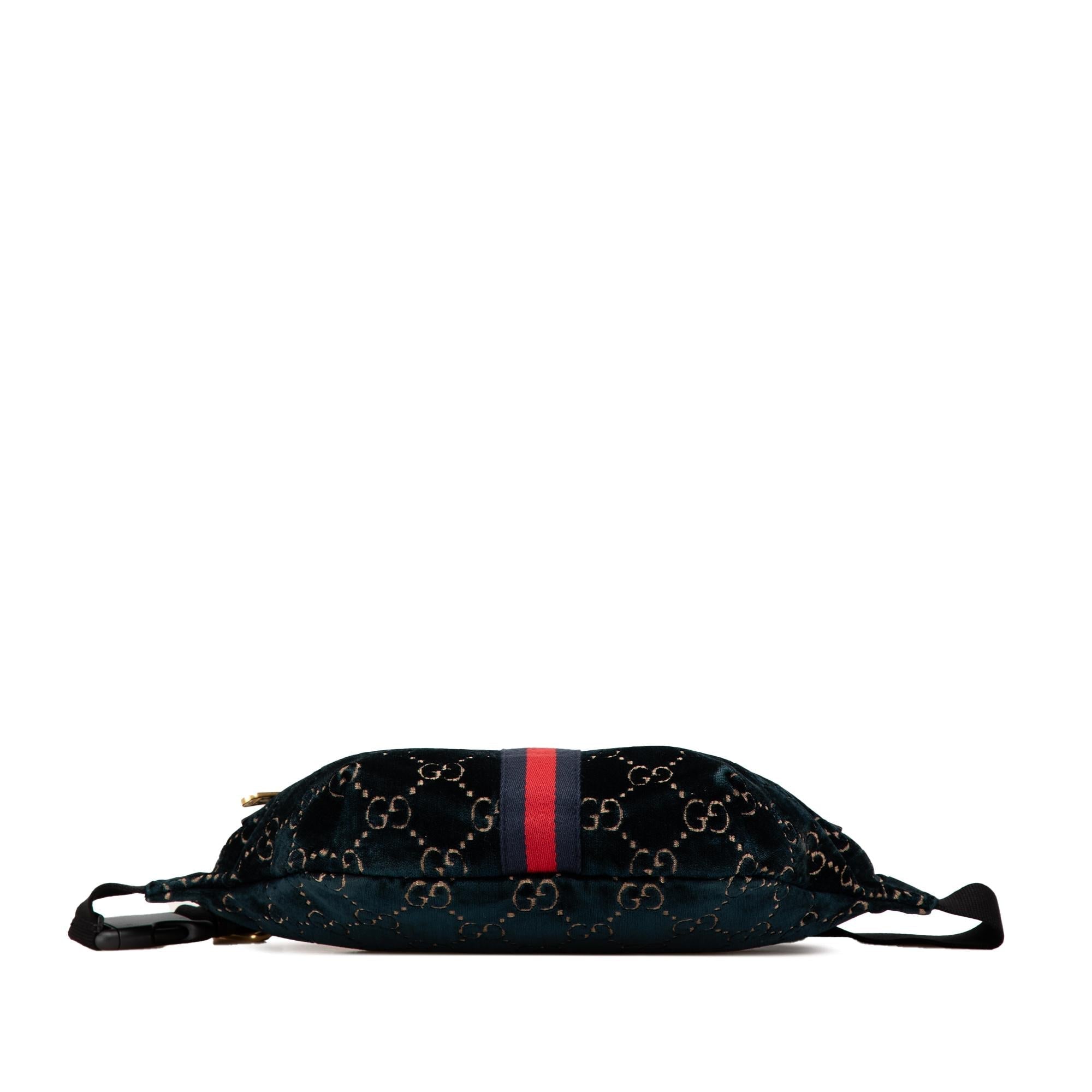 Gucci GG Velvet Ophidia Belt Bag