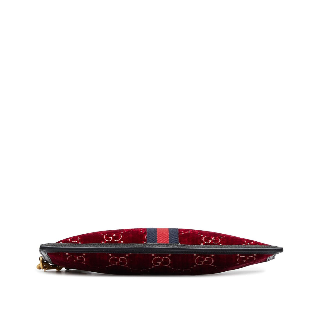 Gucci GG Velvet Ophidia Clutch Bag (SHG-0Q4r1S)