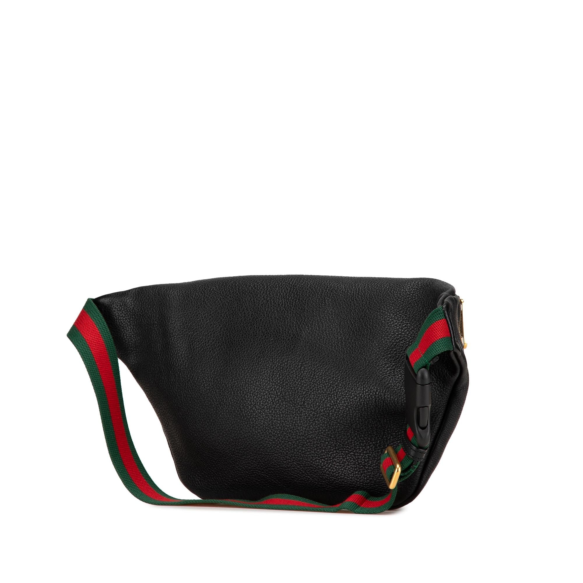 Gucci Grained Calfskin Logo Belt Bag