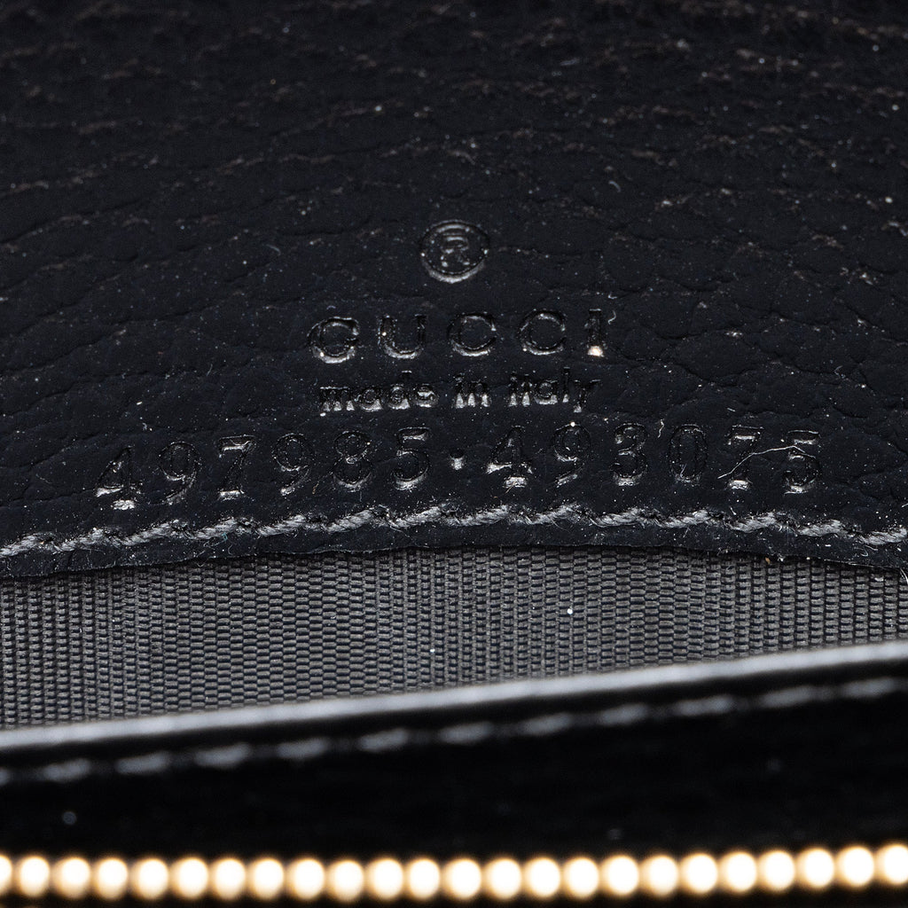 Gucci Grained Leather GG Marmont Mini Chain Bag (SHF-9urvWF)